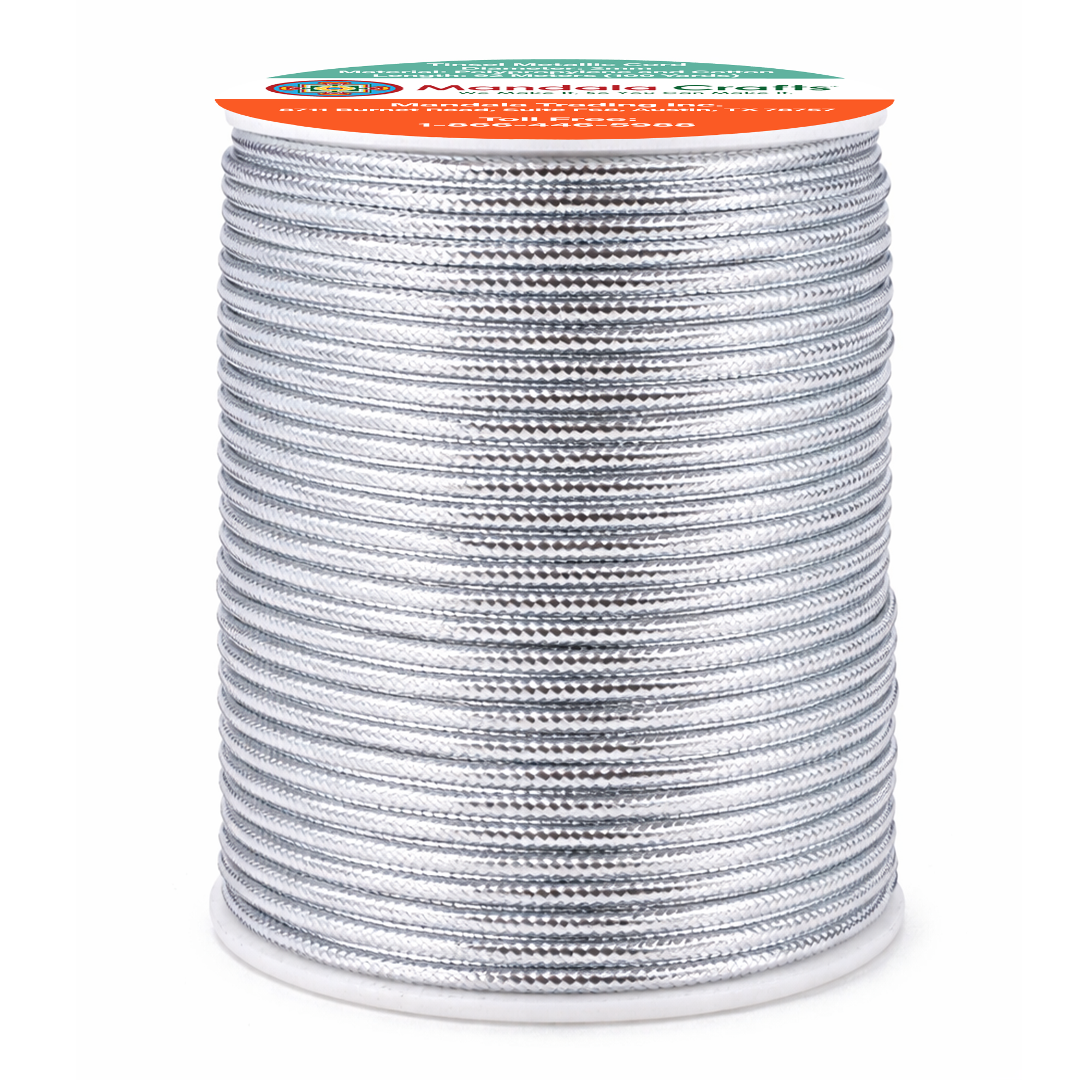 Metallic Cord Tinsel String Rope for Ornament Hanging, Decorating, Gift Wrapping, Crafting