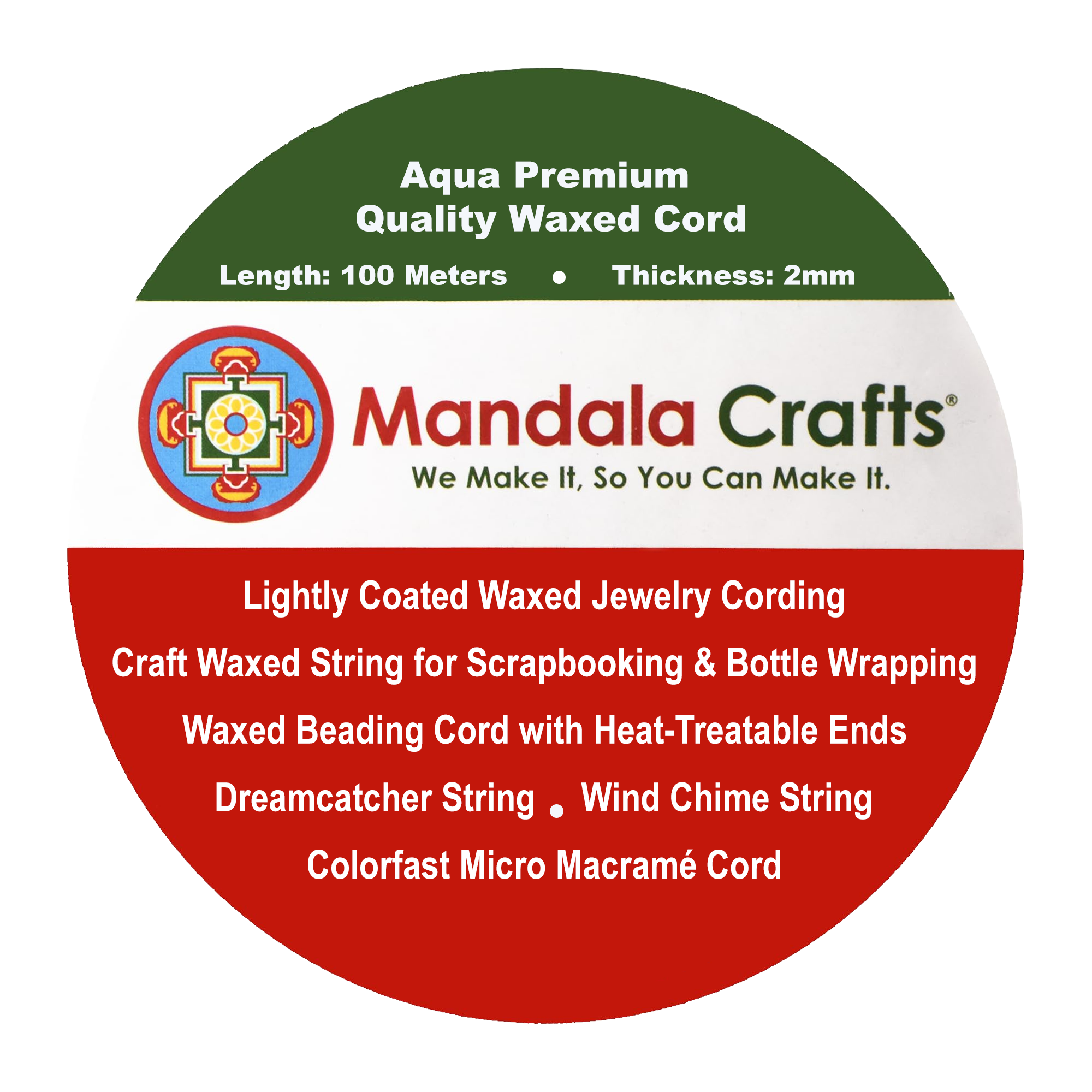 2mm Waxed Cord for Jewelry Making Necklace String - Wax Cord for Jewelry String Bracelet Cord 109 Yards Waxed Cotton Cord for Jewelry Making