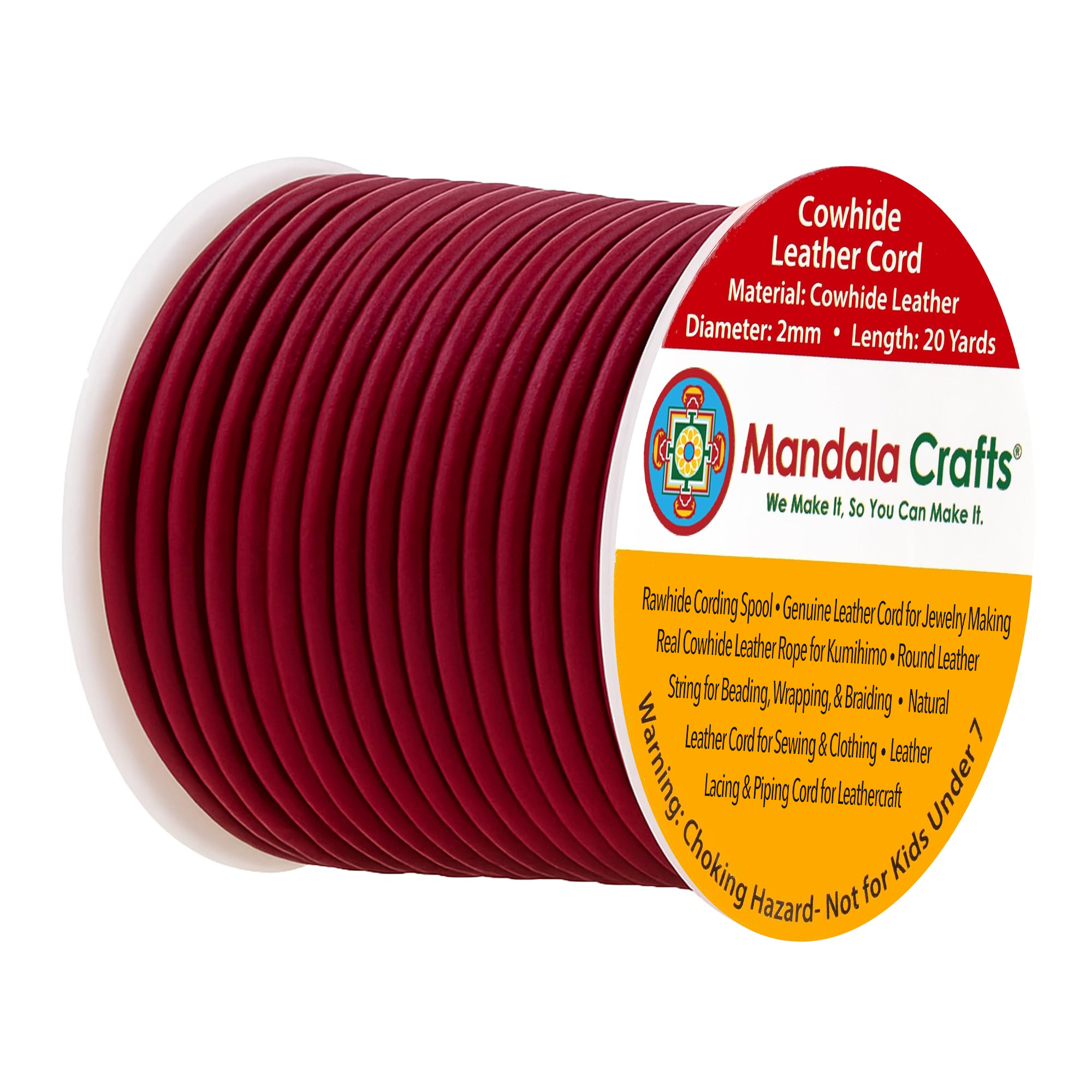 Round Cowhide Genuine Leather String Cord, Natural Rawhide Rope for Jewelry Making, Kumihimo Braiding, Shoelaces