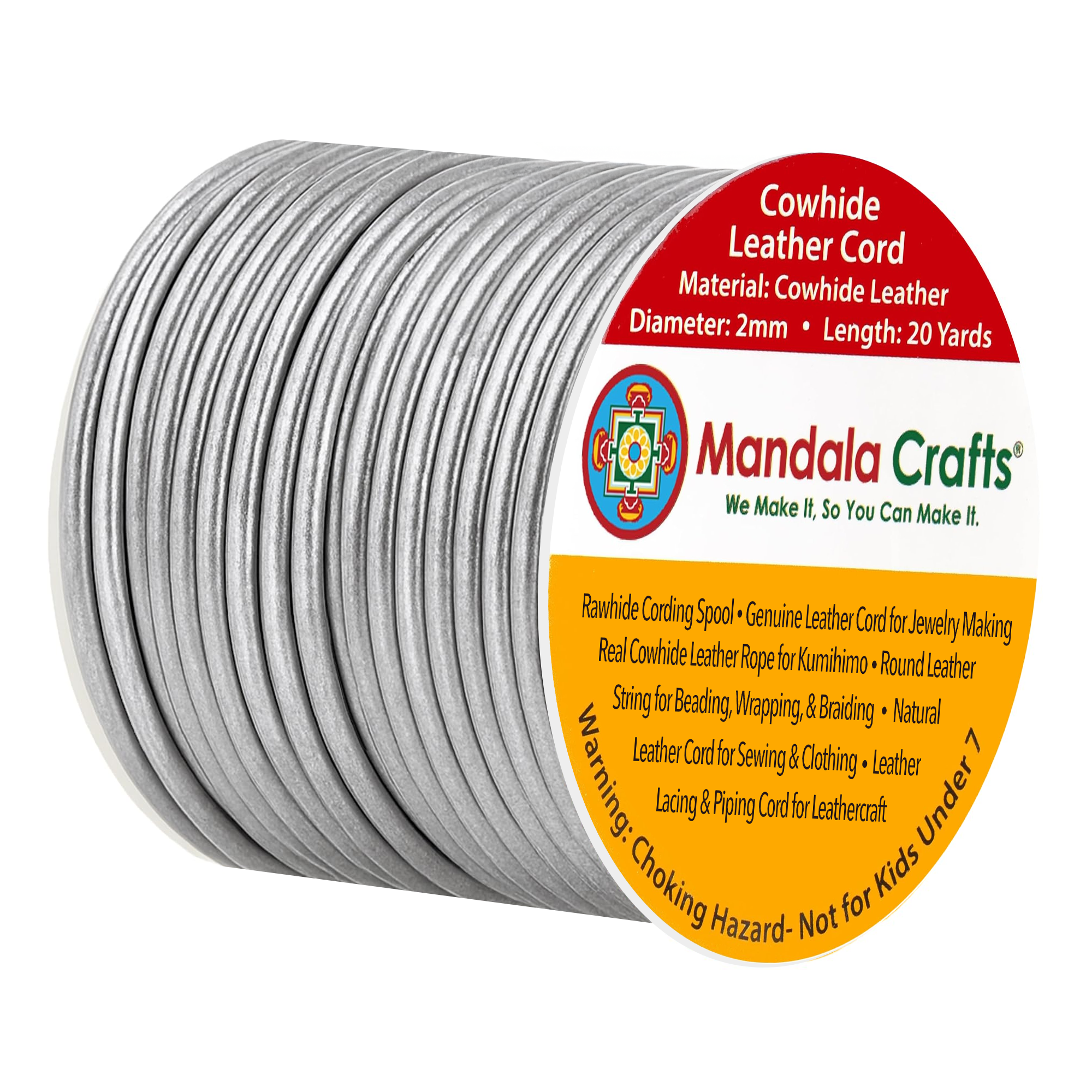 Round Cowhide Genuine Leather String Cord, Natural Rawhide Rope for Jewelry Making, Kumihimo Braiding, Shoelaces