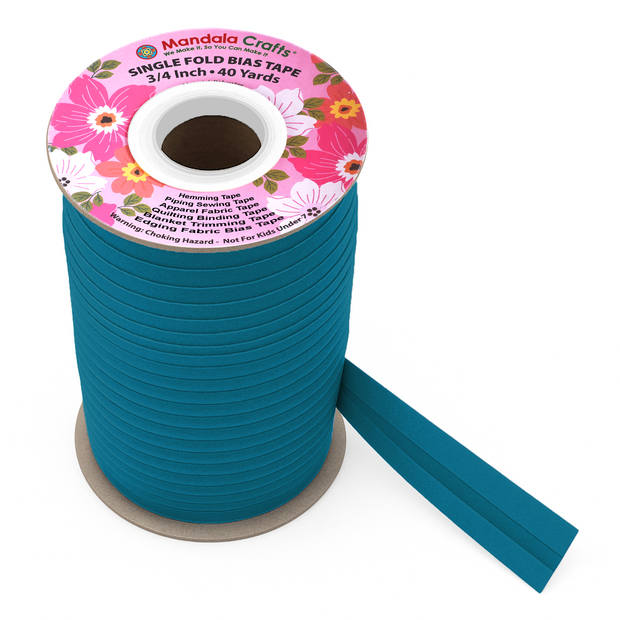 3/4 Inch Fabric Single Fold Bias Tape for Sewing Piping Hemming - 40 Yds Bias Tape Blanket Quilt Bias Binding Tape - Seam Binding Tape