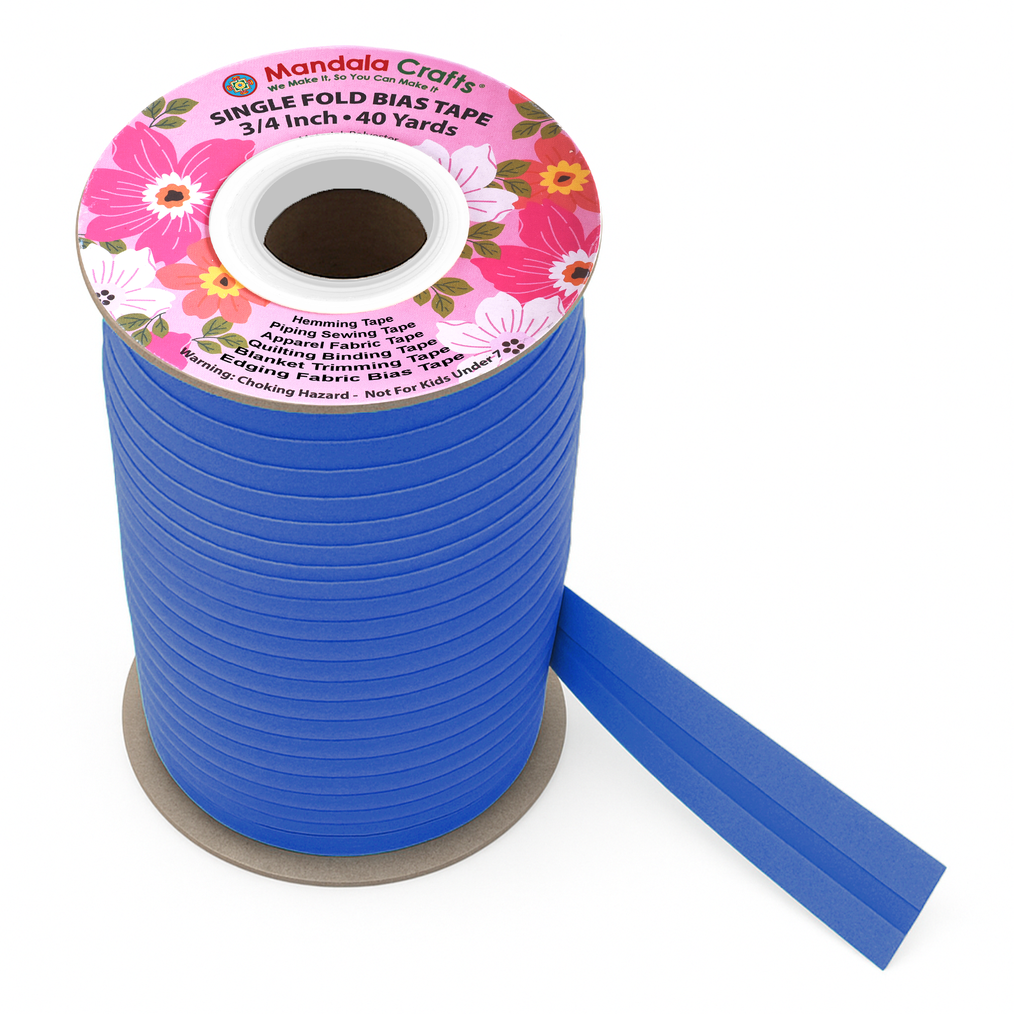 3/4 Inch Fabric Single Fold Bias Tape for Sewing Piping Hemming - 40 Yds Bias Tape Blanket Quilt Bias Binding Tape - Seam Binding Tape