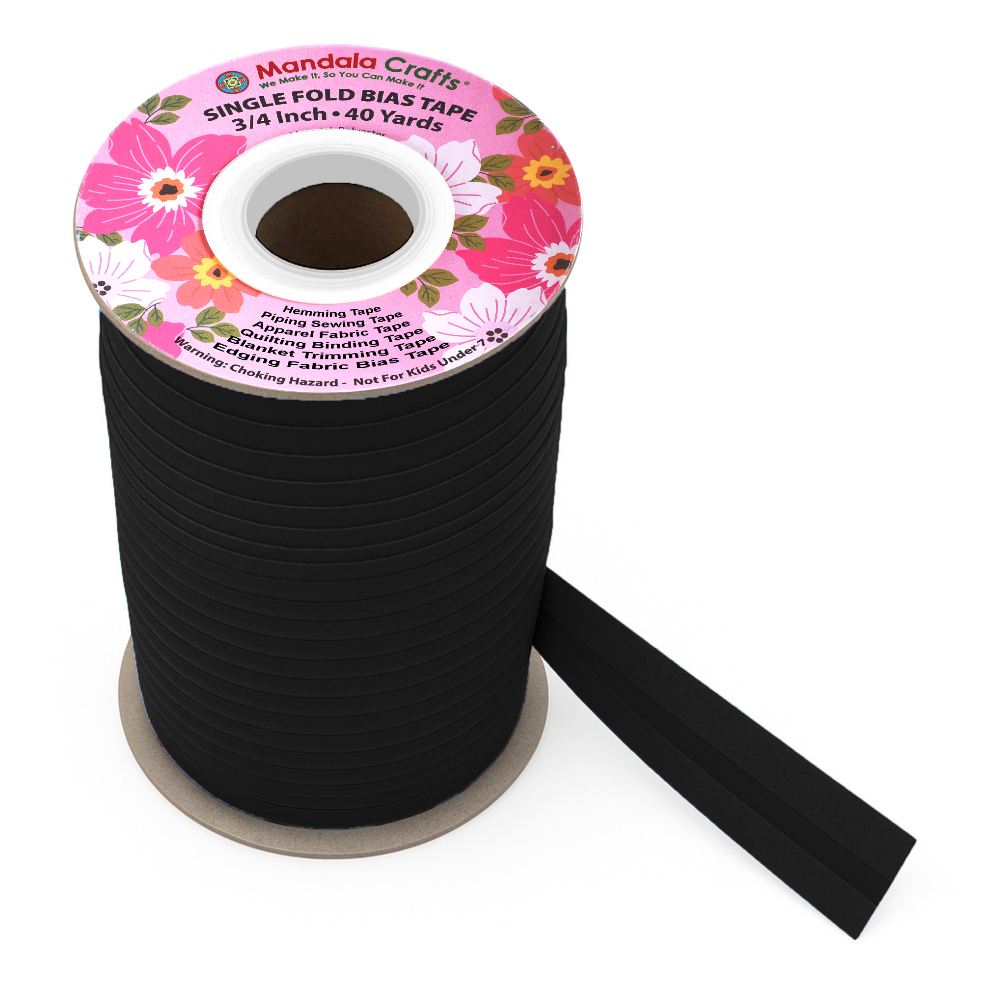 3/4 Inch Fabric Single Fold Bias Tape for Sewing Piping Hemming - 40 Yds Bias Tape Blanket Quilt Bias Binding Tape - Seam Binding Tape