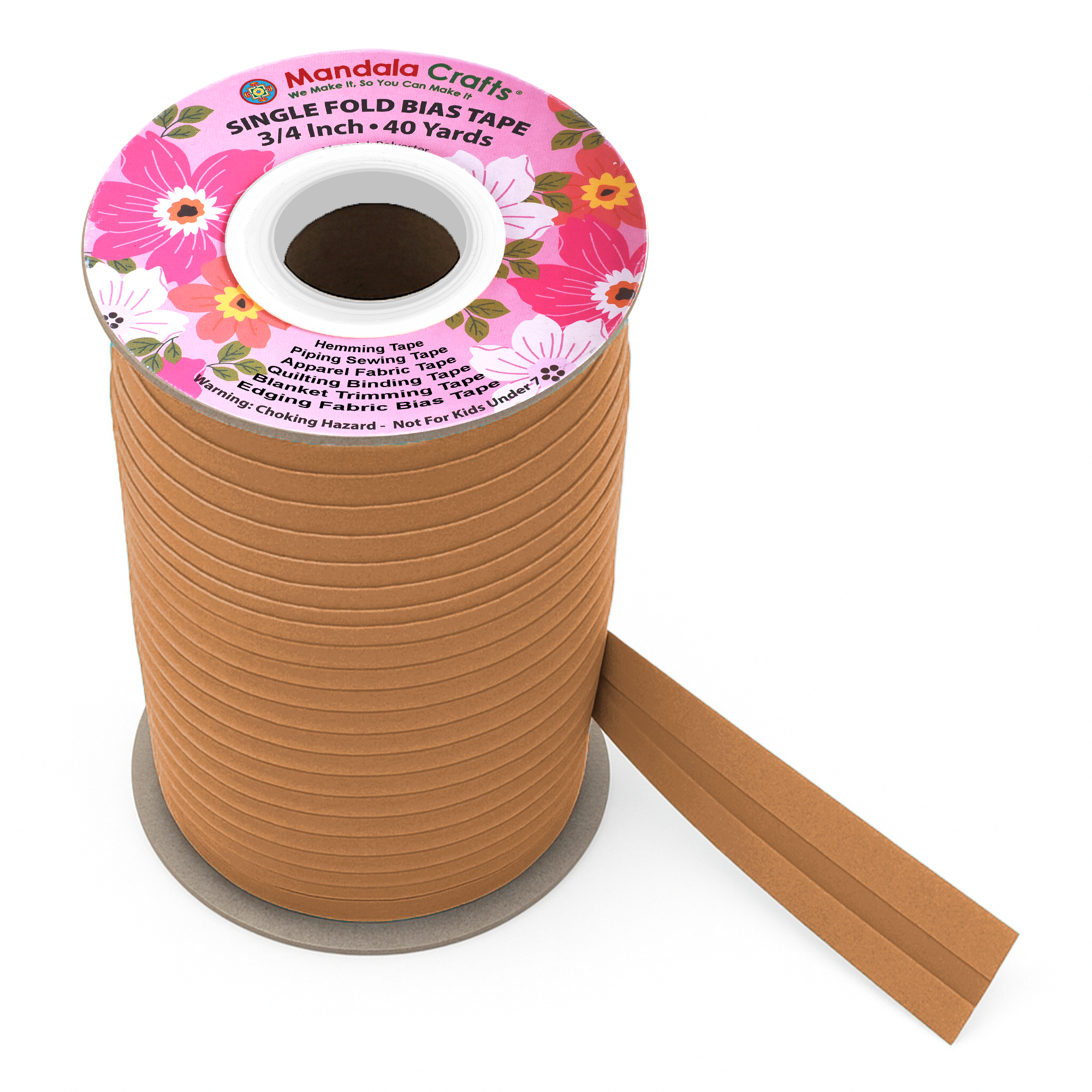 3/4 Inch Fabric Single Fold Bias Tape for Sewing Piping Hemming - 40 Yds Bias Tape Blanket Quilt Bias Binding Tape - Seam Binding Tape