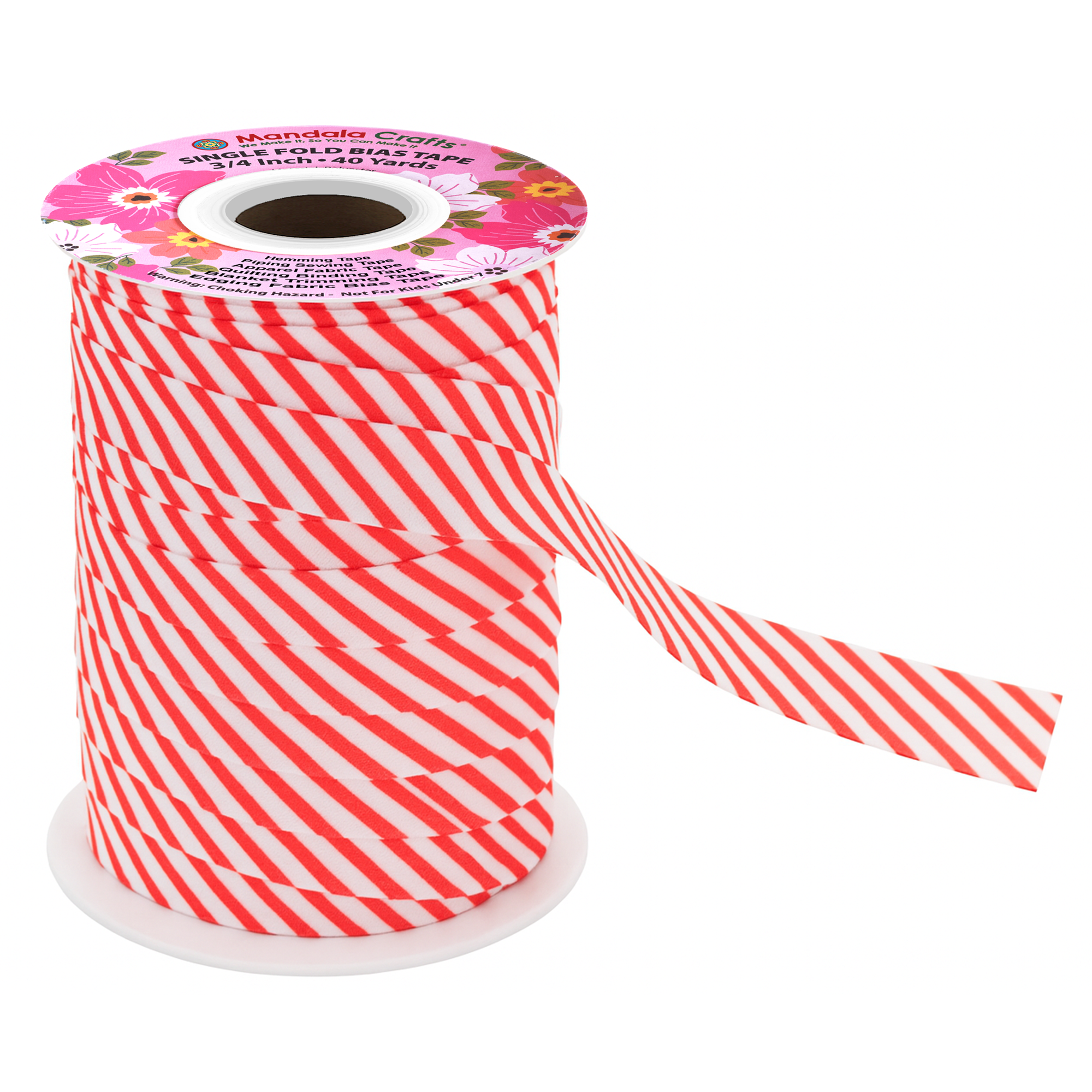 3/4 Inch Fabric Single Fold Bias Tape for Sewing Piping Hemming - 40 Yds Bias Tape Blanket Quilt Bias Binding Tape - Seam Binding Tape