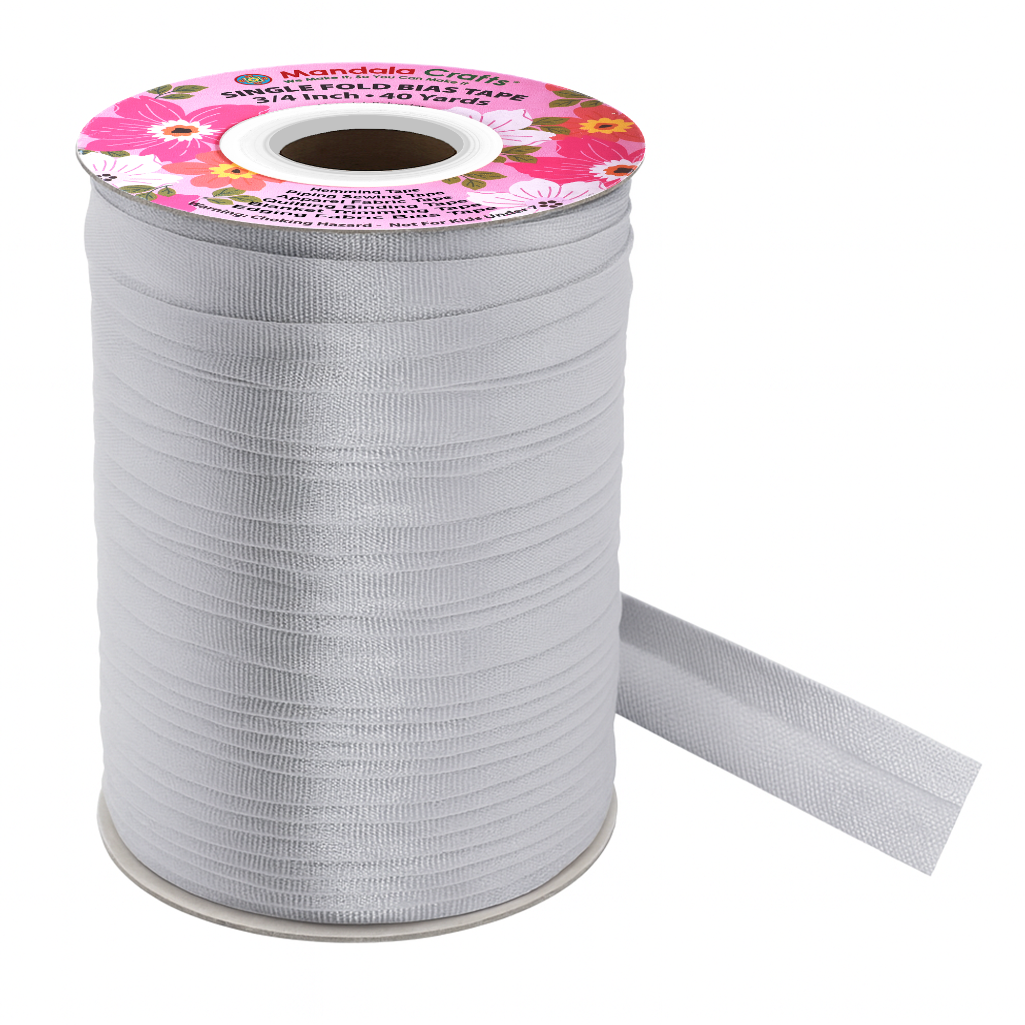 3/4 Inch Fabric Single Fold Bias Tape for Sewing Piping Hemming - 40 Yds Bias Tape Blanket Quilt Bias Binding Tape - Seam Binding Tape