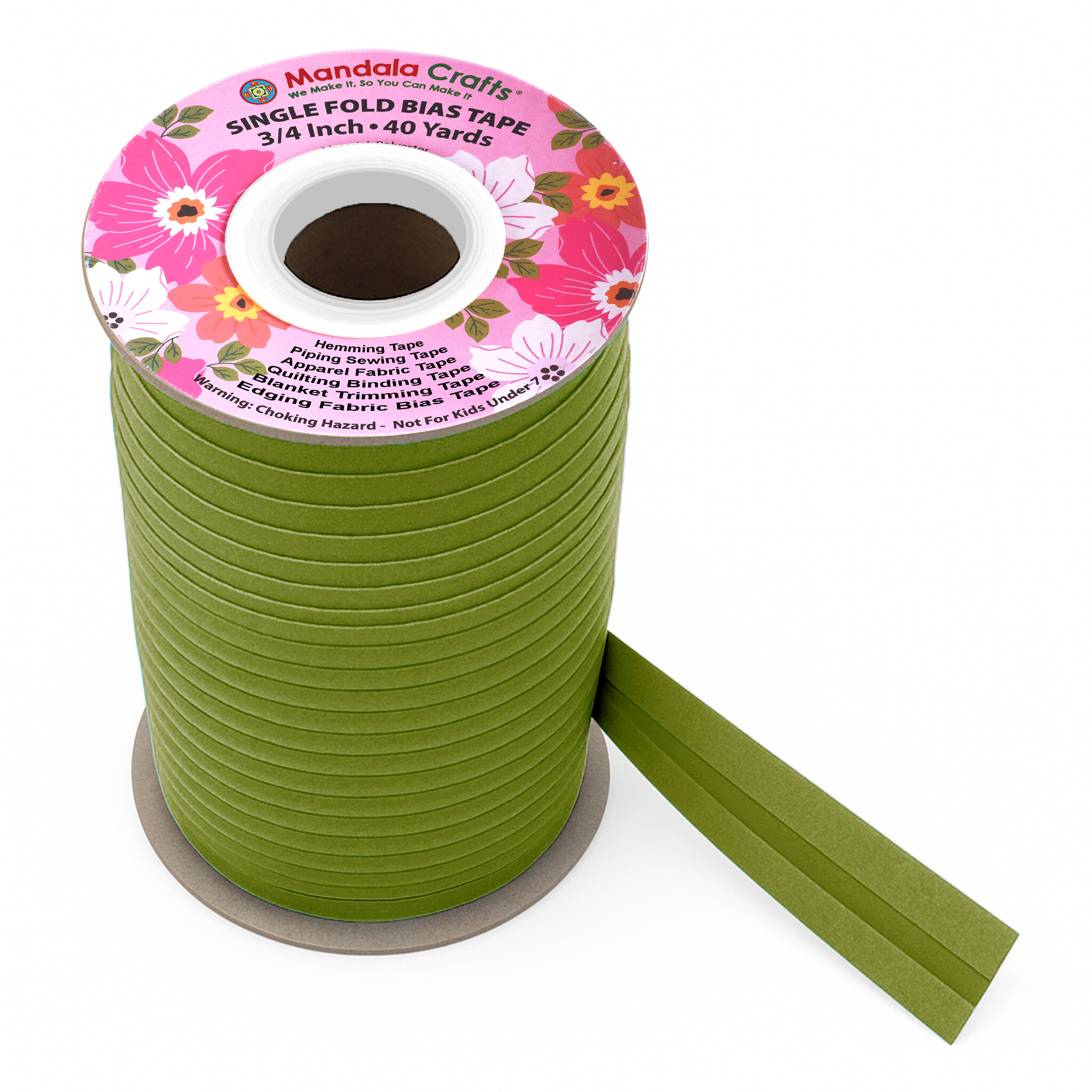 3/4 Inch Fabric Single Fold Bias Tape for Sewing Piping Hemming - 40 Yds Bias Tape Blanket Quilt Bias Binding Tape - Seam Binding Tape