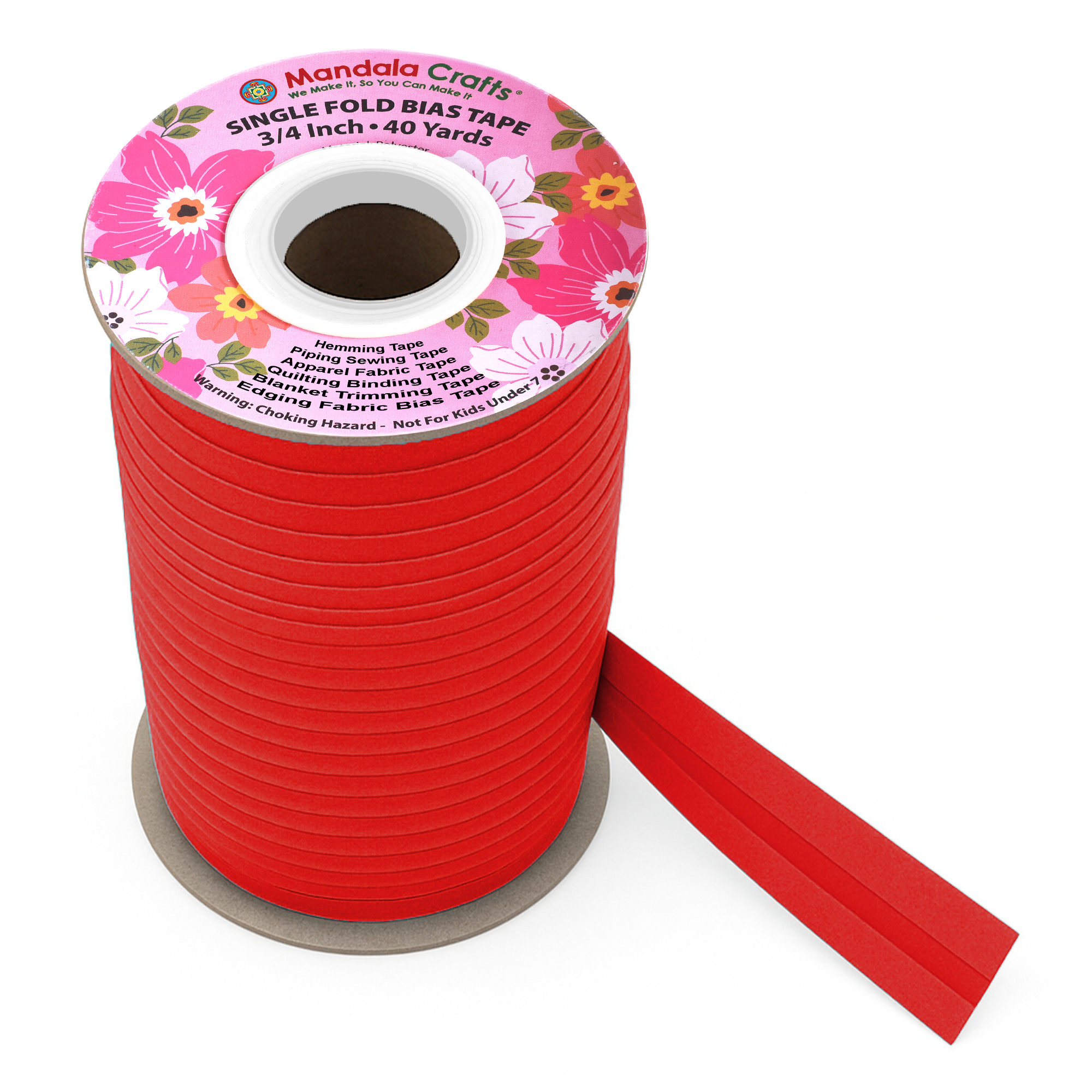 3/4 Inch Fabric Single Fold Bias Tape for Sewing Piping Hemming - 40 Yds Bias Tape Blanket Quilt Bias Binding Tape - Seam Binding Tape