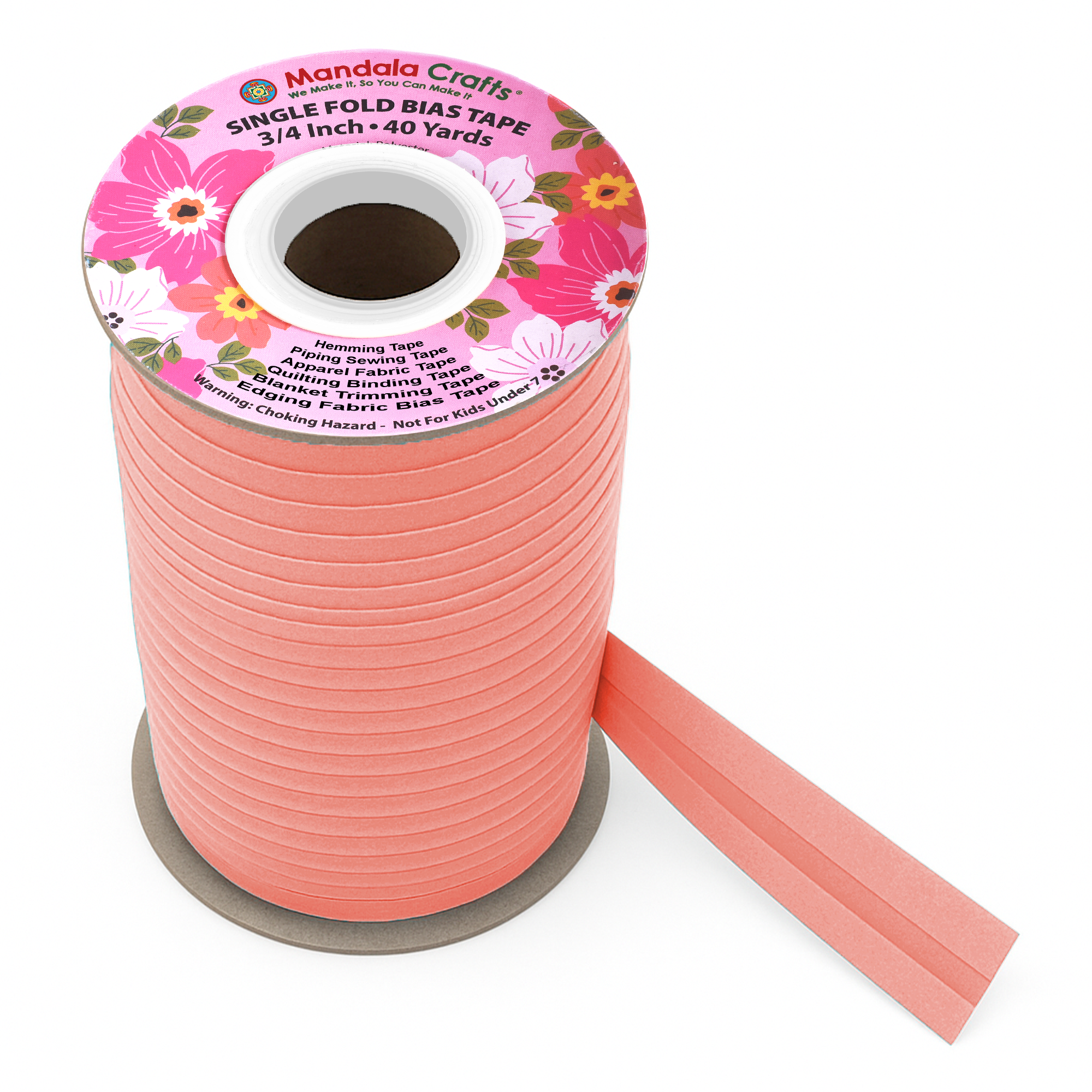 3/4 Inch Fabric Single Fold Bias Tape for Sewing Piping Hemming - 40 Yds Bias Tape Blanket Quilt Bias Binding Tape - Seam Binding Tape