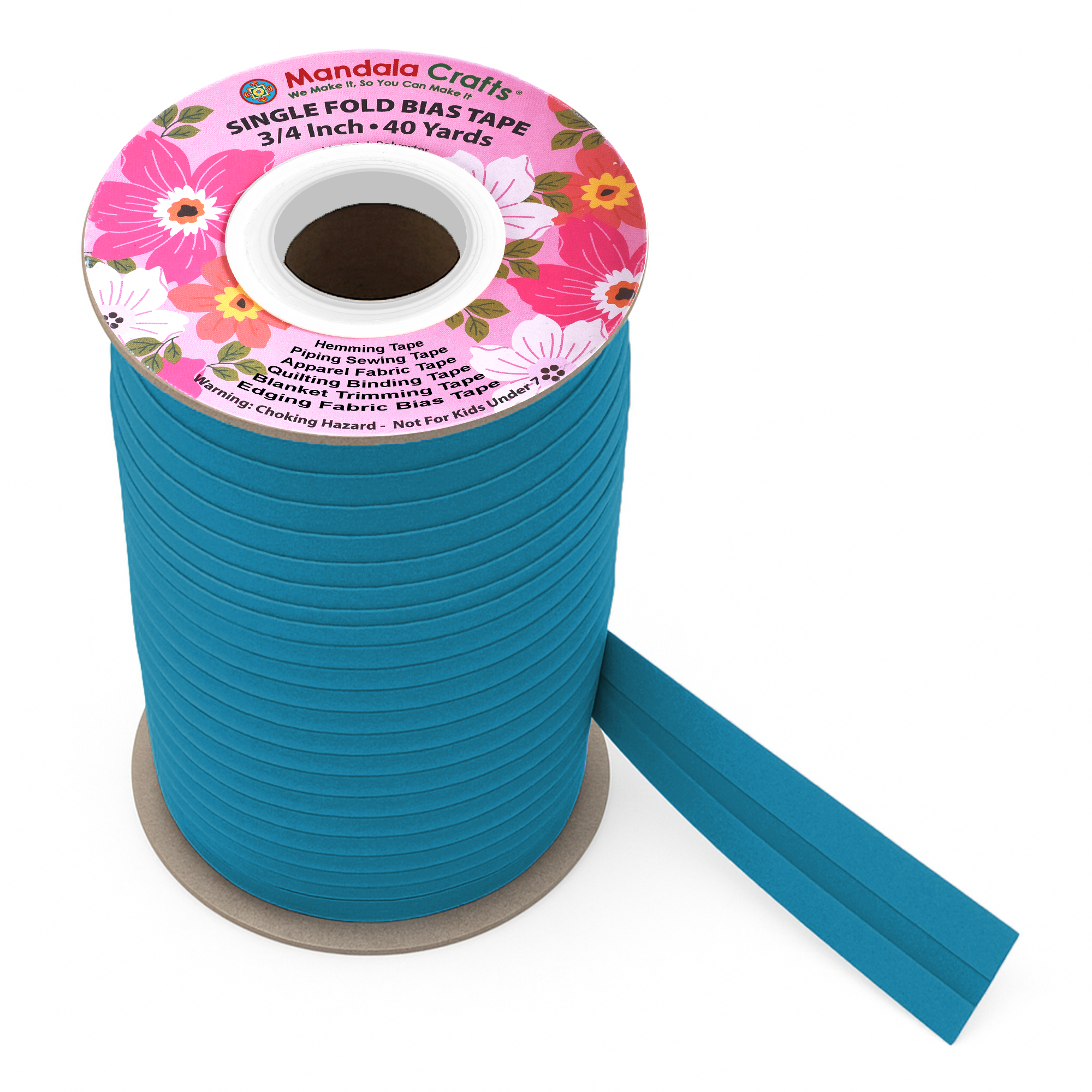 3/4 Inch Fabric Single Fold Bias Tape for Sewing Piping Hemming - 40 Yds Bias Tape Blanket Quilt Bias Binding Tape - Seam Binding Tape