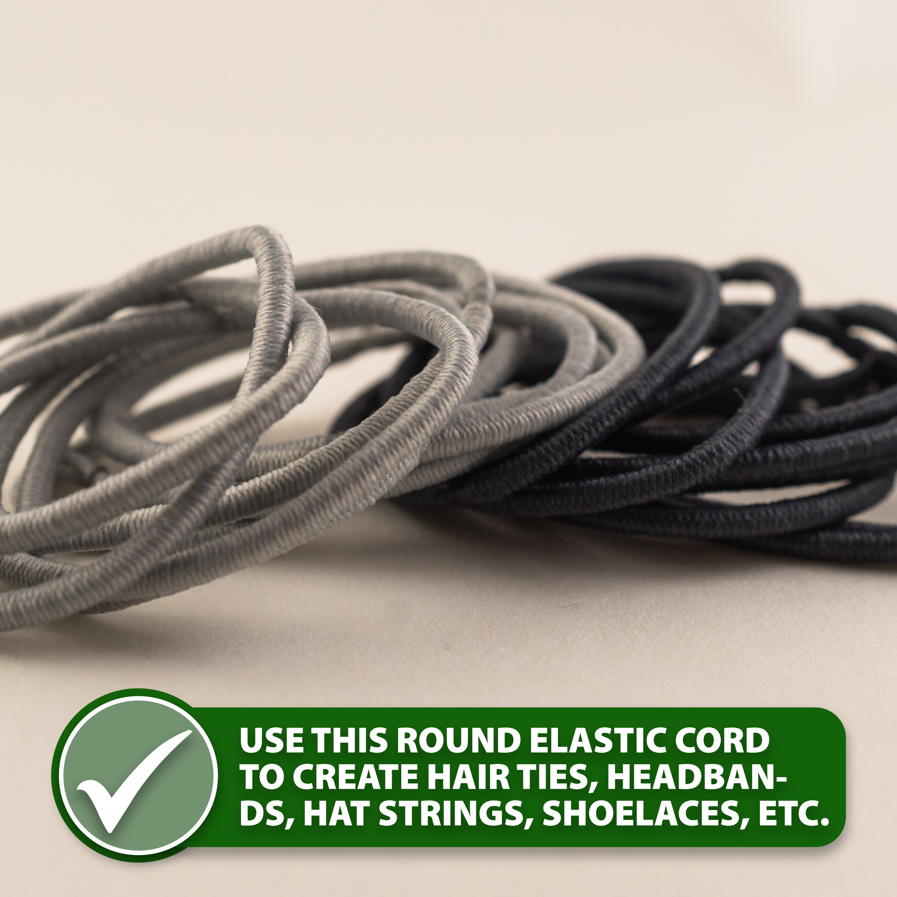 Mandala Crafts Tent Pole Shock Cord - Thick Elastic Cord - DIY Round Stretchy Cord Rope - Heavy Duty Kayak Bungee Cord Stretch String