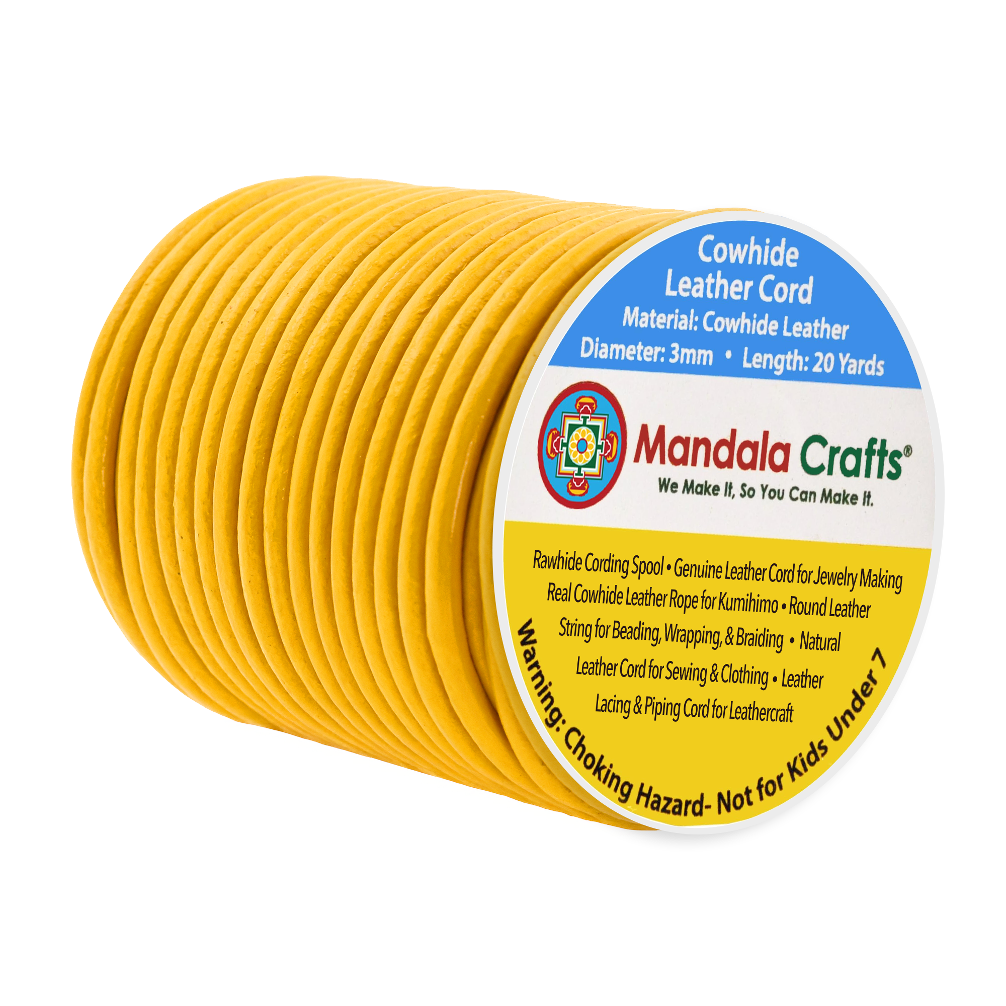 Round Cowhide Genuine Leather String Cord, Natural Rawhide Rope for Jewelry Making, Kumihimo Braiding, Shoelaces