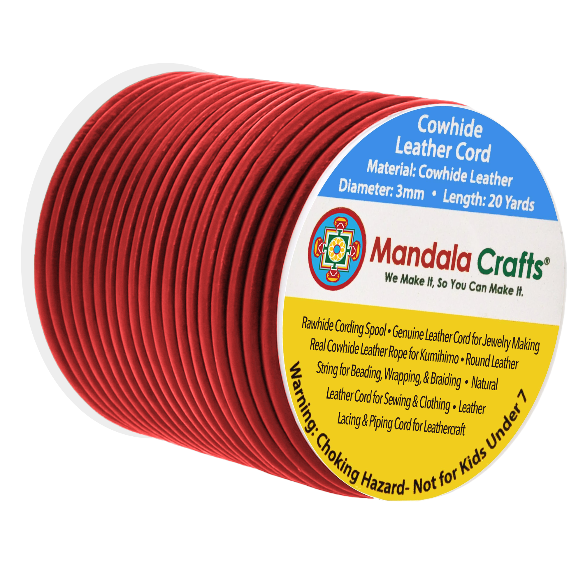 Round Cowhide Genuine Leather String Cord, Natural Rawhide Rope for Jewelry Making, Kumihimo Braiding, Shoelaces