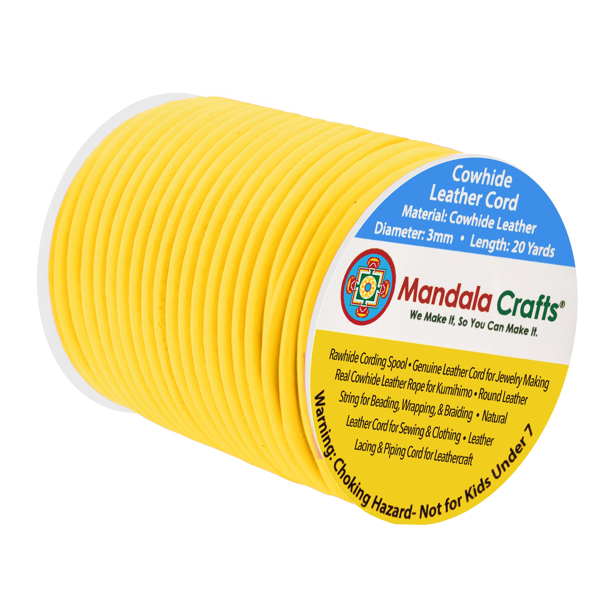 Round Cowhide Genuine Leather String Cord, Natural Rawhide Rope for Jewelry Making, Kumihimo Braiding, Shoelaces