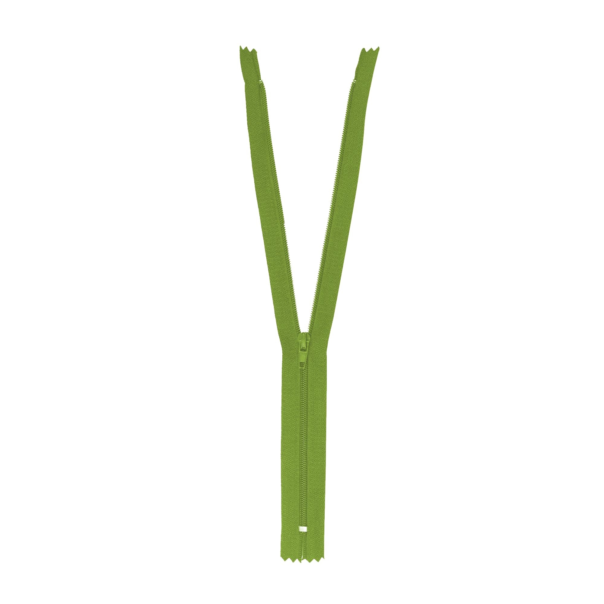 Mandala Crafts Olive Green Nylon Zippers for Sewing Zipper in Bulk - Olive Green Zippers Sewing Supplies - Olive Green Sewing Zippers for Tailor Zipper Replacement