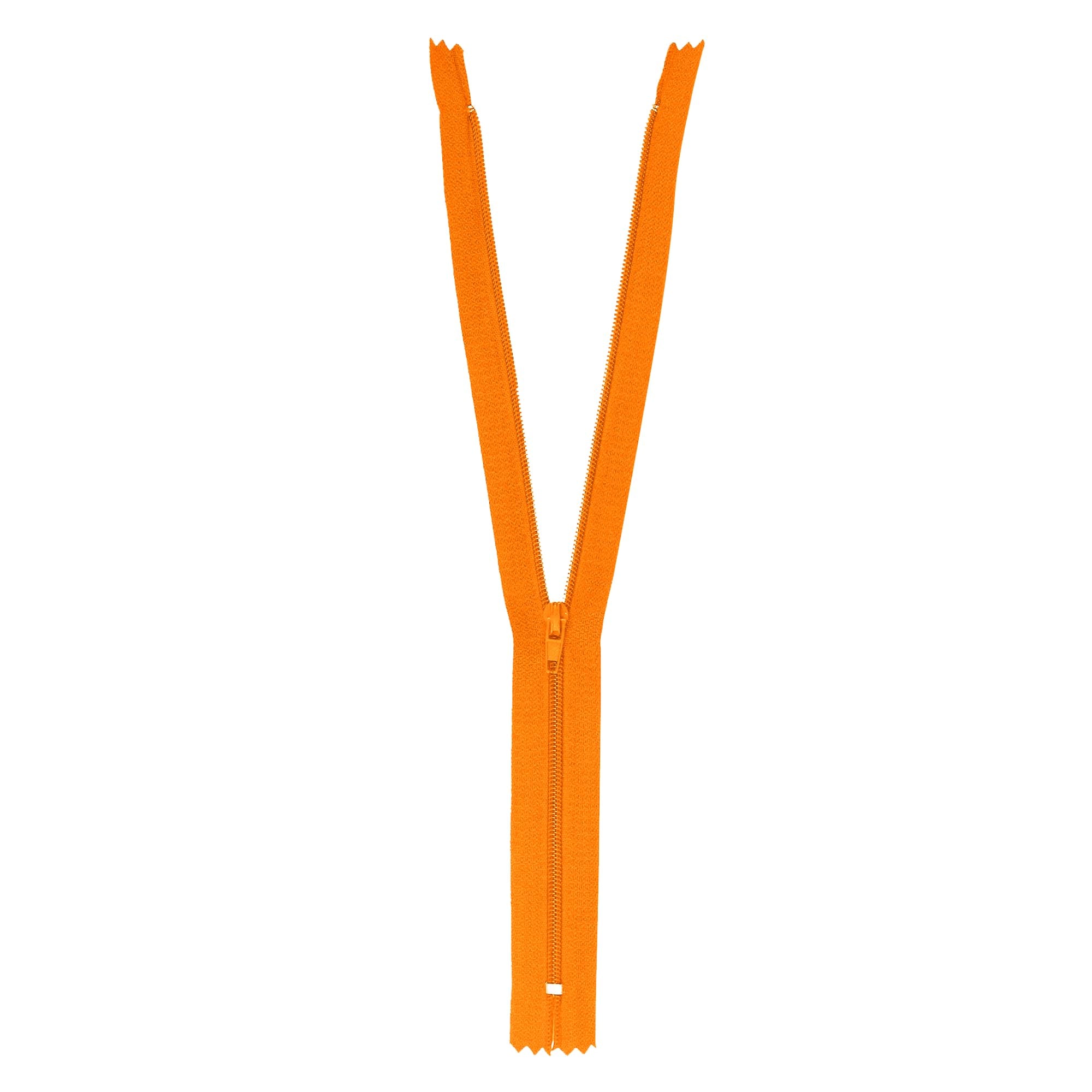 Mandala Crafts Orange Nylon Zippers for Sewing Zipper in Bulk - Orange Zippers Sewing Supplies - Orange Sewing Zippers for Tailor Zipper Replacement