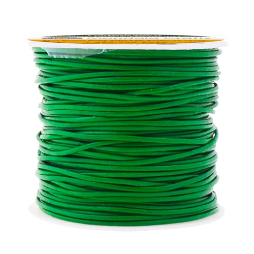 Mandala Crafts Round Cowhide Genuine Leather String Cord, Natural Rawhide Rope for Jewelry Making, Kumihimo Braiding, Shoelaces