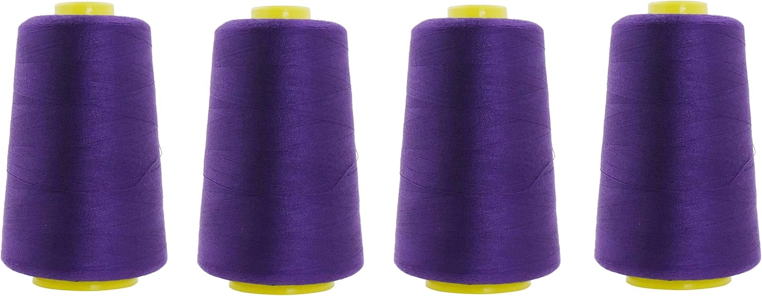 All Purpose Sewing Thread from Polyester for Serger, Overlock, Quilting, Sewing Machine