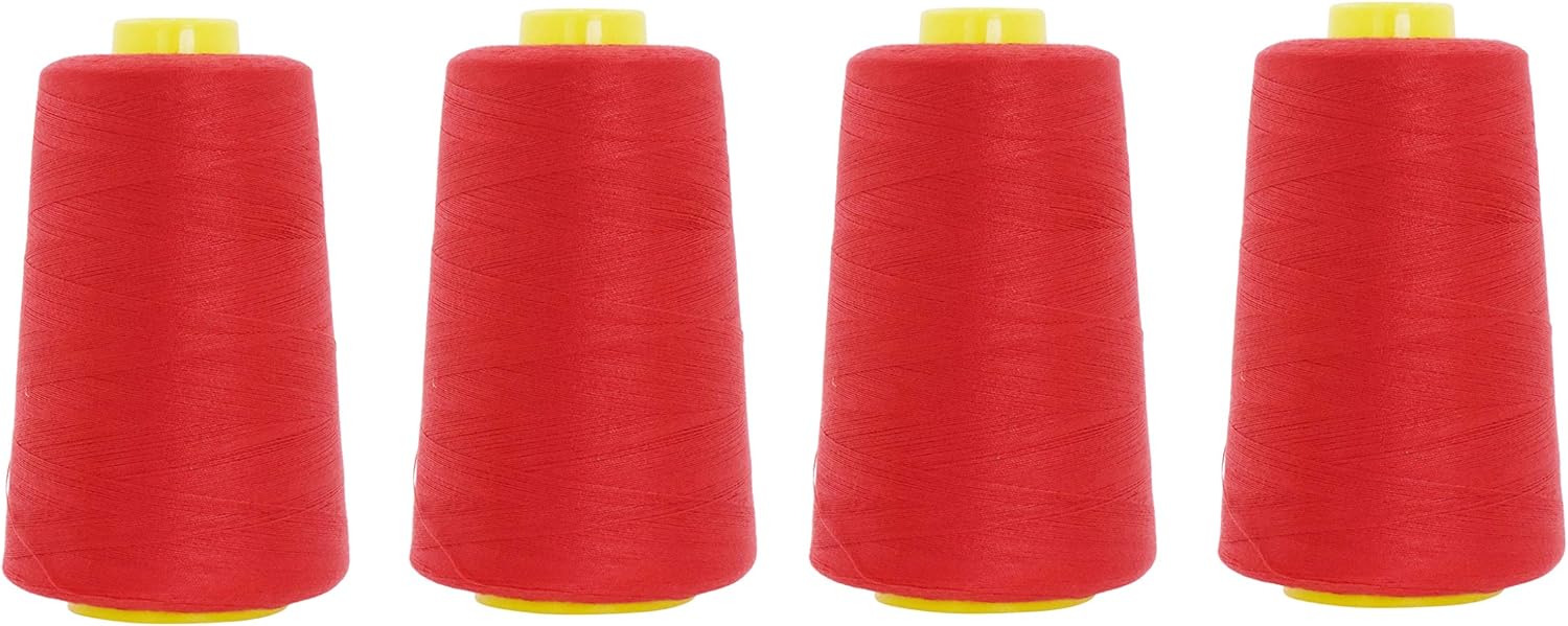 All Purpose Sewing Thread from Polyester for Serger, Overlock, Quilting, Sewing Machine