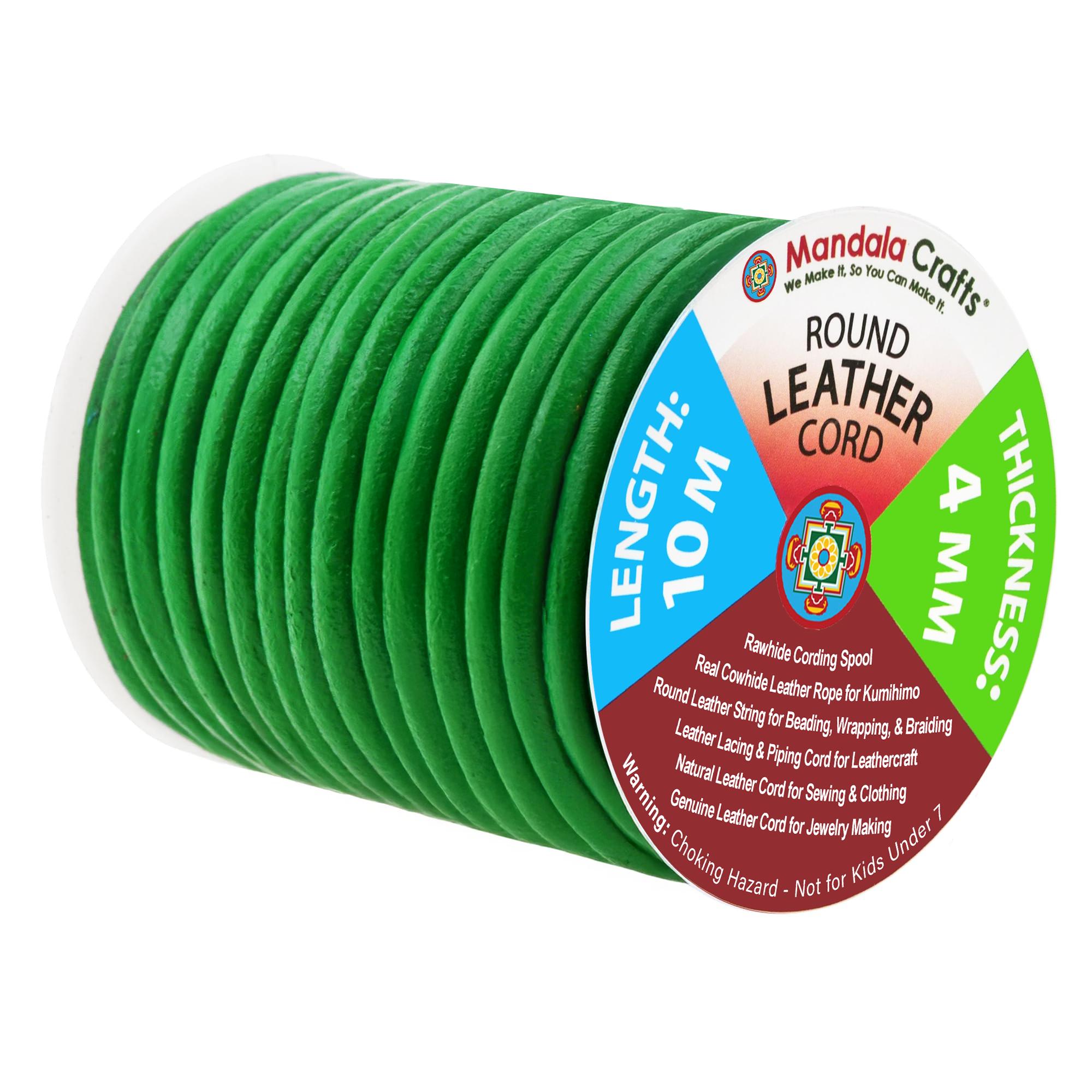 Round Cowhide Genuine Leather String Cord, Natural Rawhide Rope for Jewelry Making, Kumihimo Braiding, Shoelaces