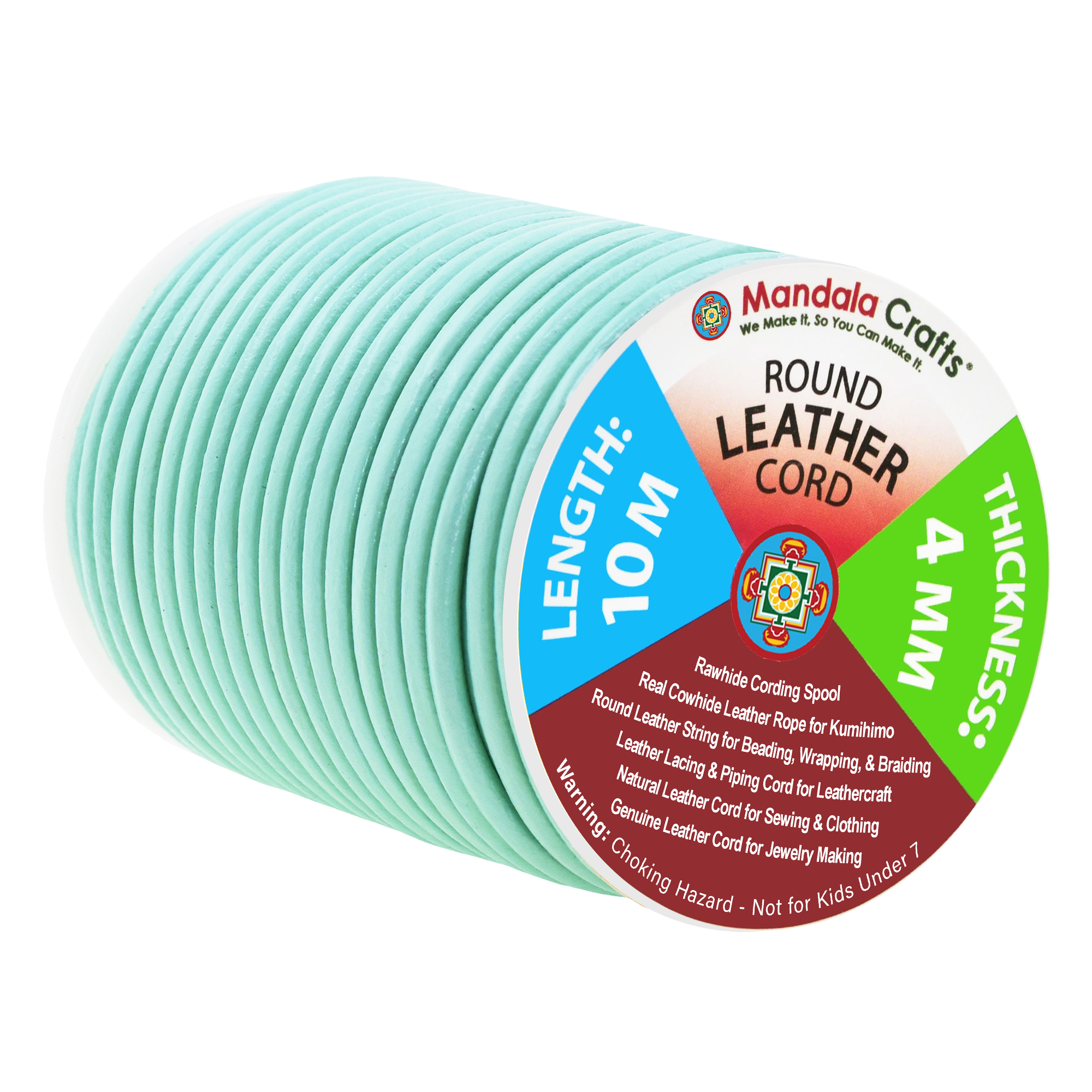 Round Cowhide Genuine Leather String Cord, Natural Rawhide Rope for Jewelry Making, Kumihimo Braiding, Shoelaces