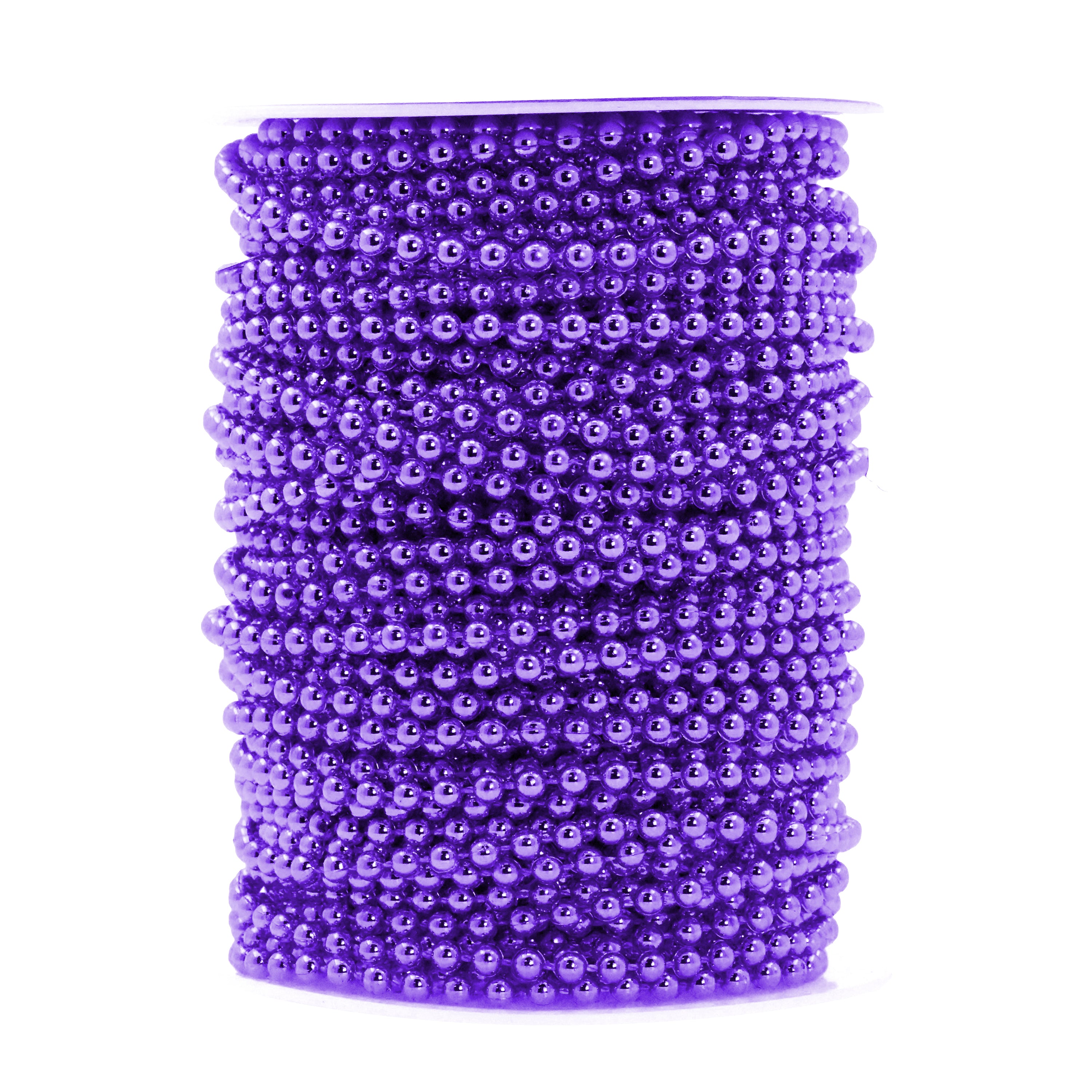 Mandala Crafts Faux Pearl Beads Garland Pearl Bead Roll String Strand for Wedding, Decorating, Trees, Crafts