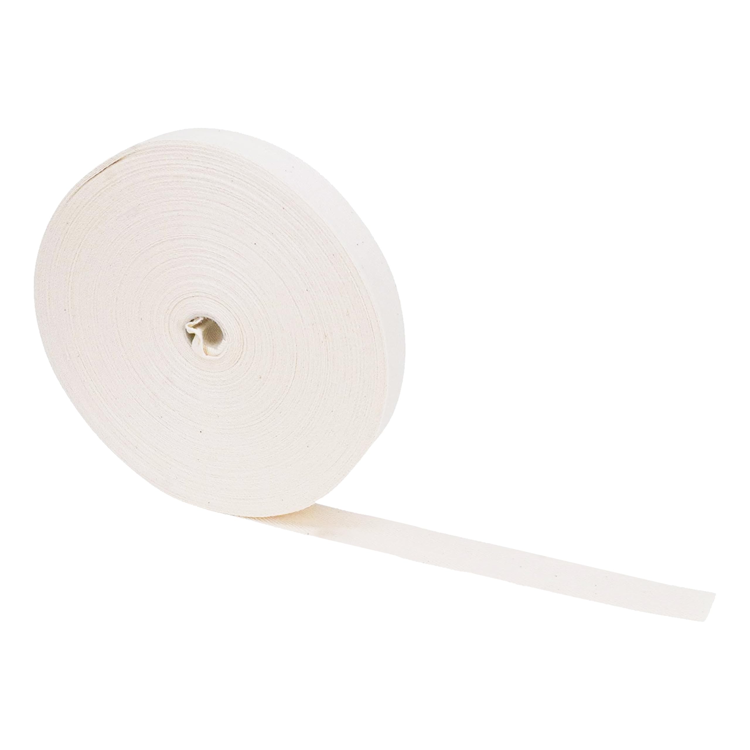 Cotton Twill Tape - Cotton Ribbon Webbing - Soft Cotton Herringbone Tape Cloth Strap for Seam Binding Sewing Trimming