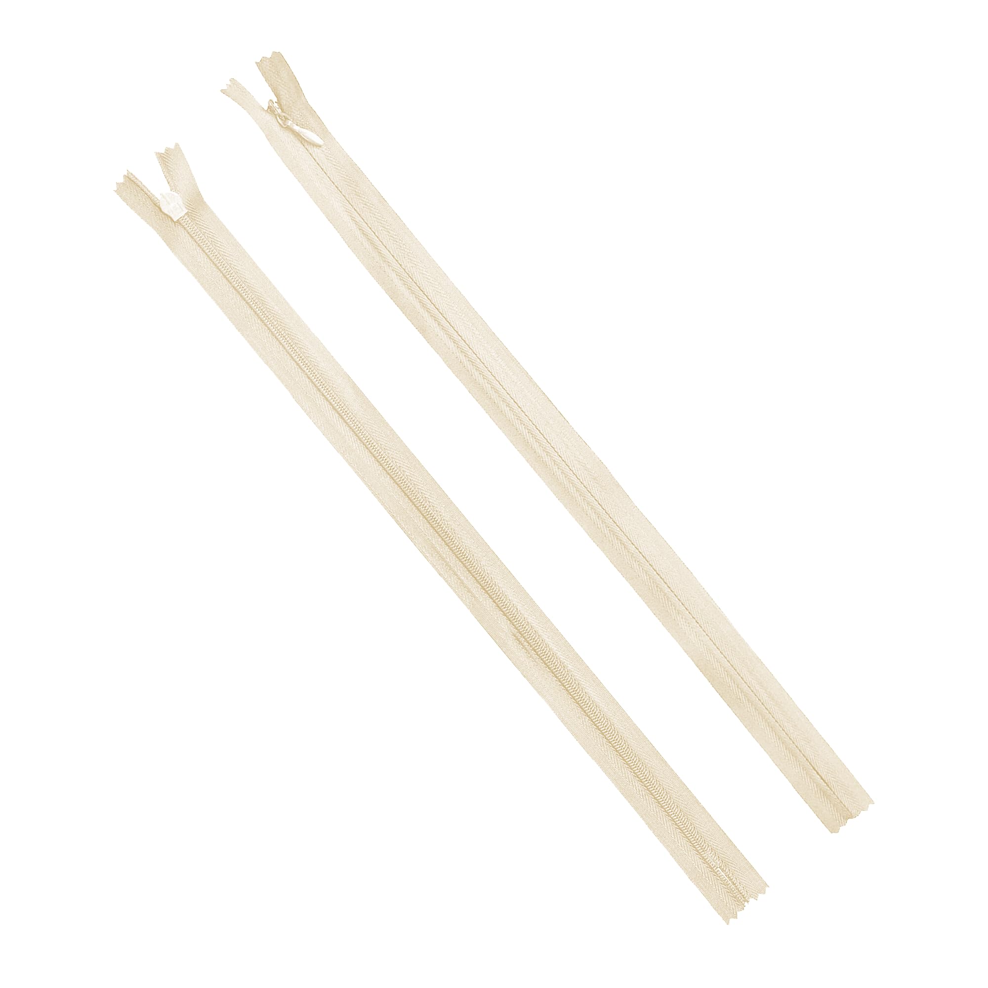 Cream Hidden Zippers - Cream Invisible Zippers - Zippers for Sewing Crafts - #3 Sewing Zippers Bulk Cream Zipper Supplies