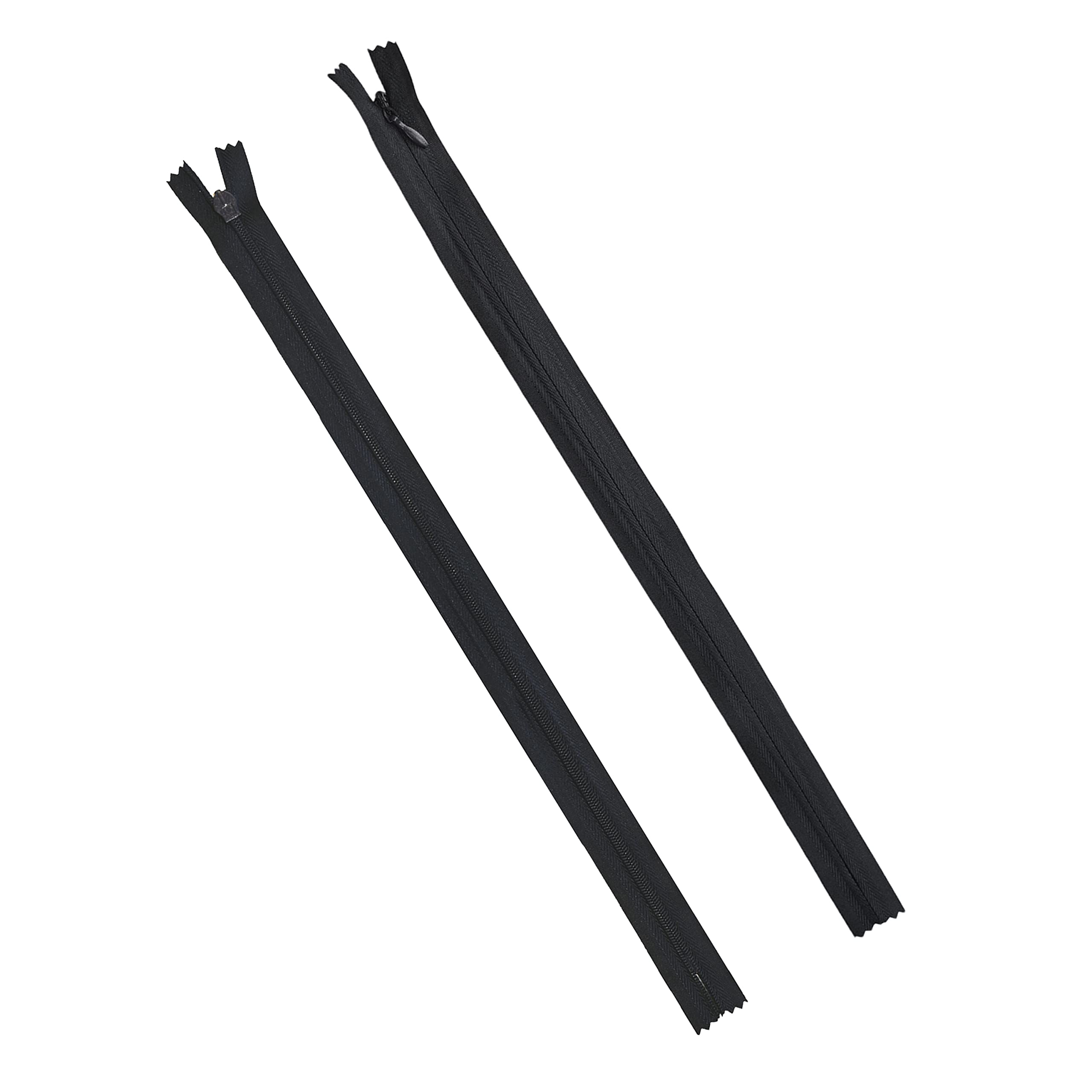 Black White Hidden Zippers - Black White Invisible Zippers - Zippers for Sewing Crafts - #3 Sewing Zippers Bulk Black White Zipper Supplies