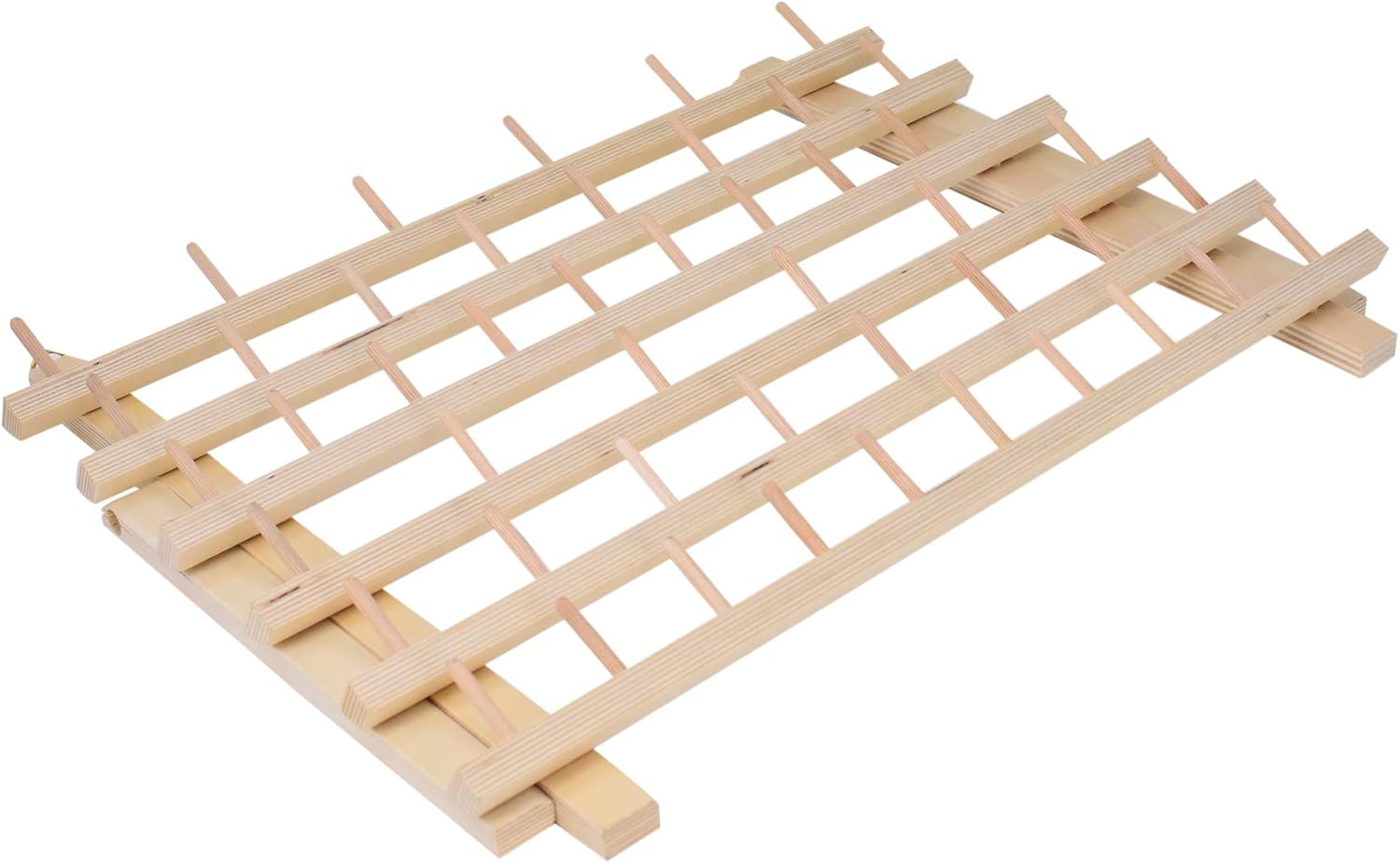 Thread Holder for Spools of Thread, Hair Rack for Braiding Hair, Wooden Organizer Stand for Sewing