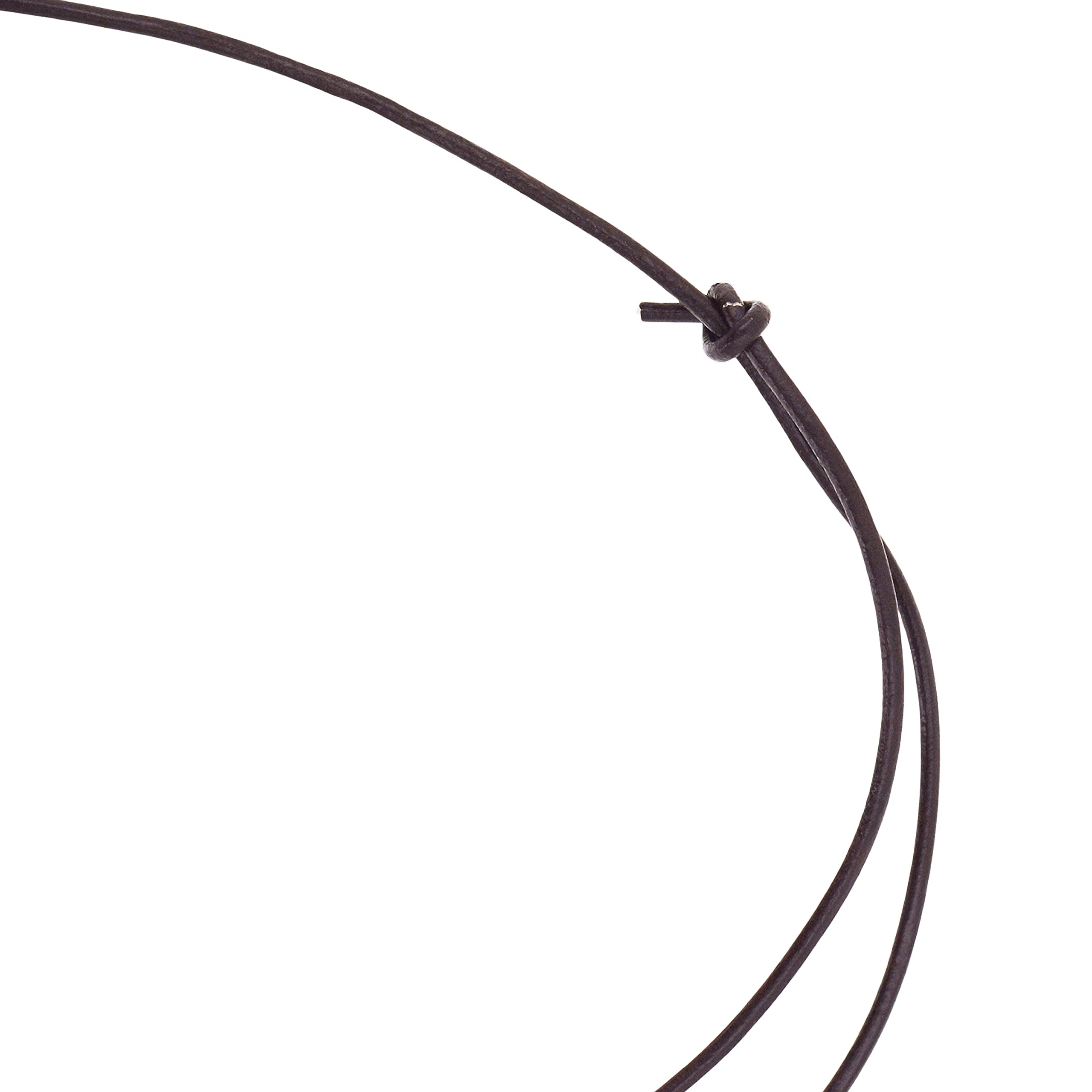 Brown Leather Necklace Cord Necklace Surfer Necklace for Men - Brown Leather Choker Necklace for Women - Surf Necklace for Adults