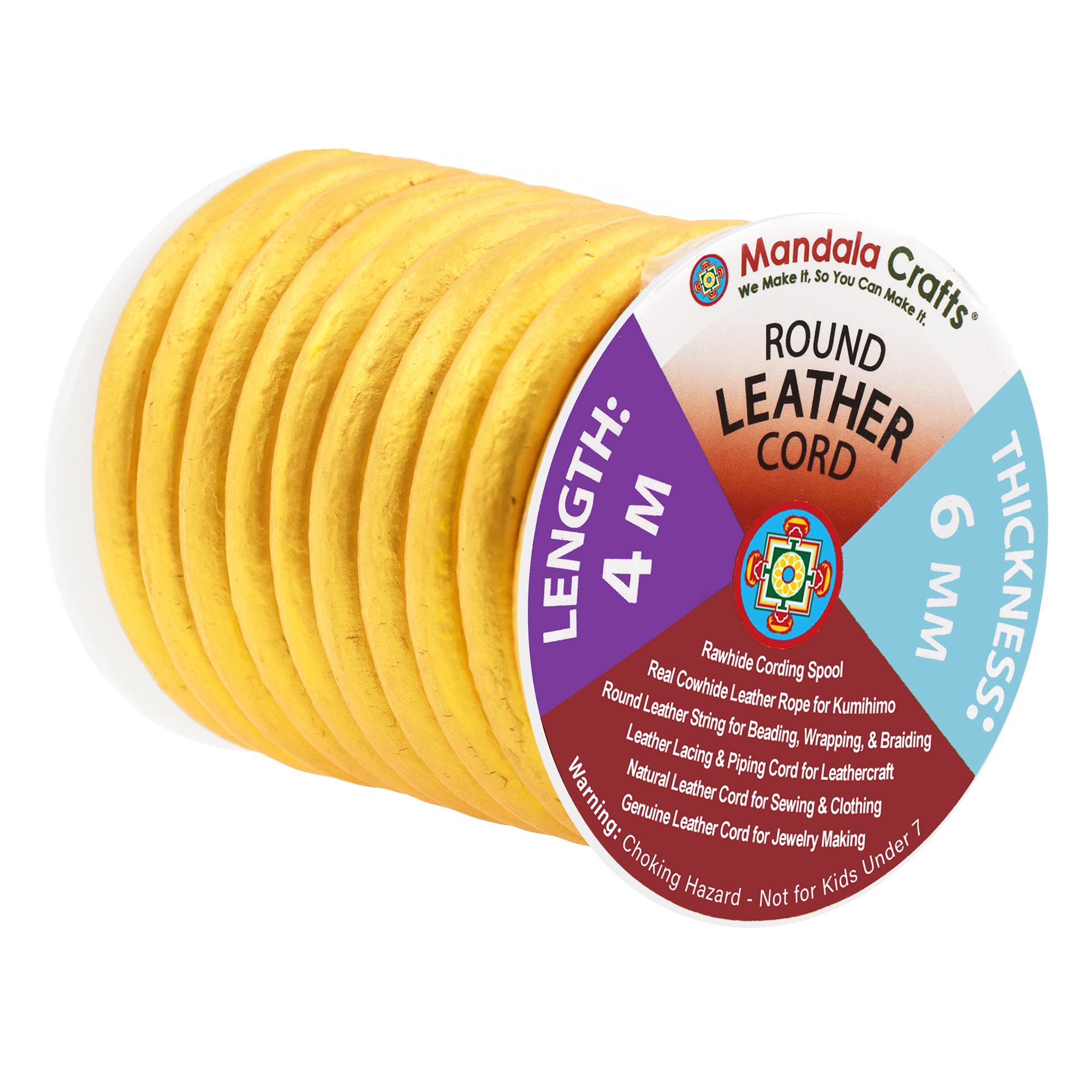 Round Cowhide Genuine Leather String Cord, Natural Rawhide Rope for Jewelry Making, Kumihimo Braiding, Shoelaces