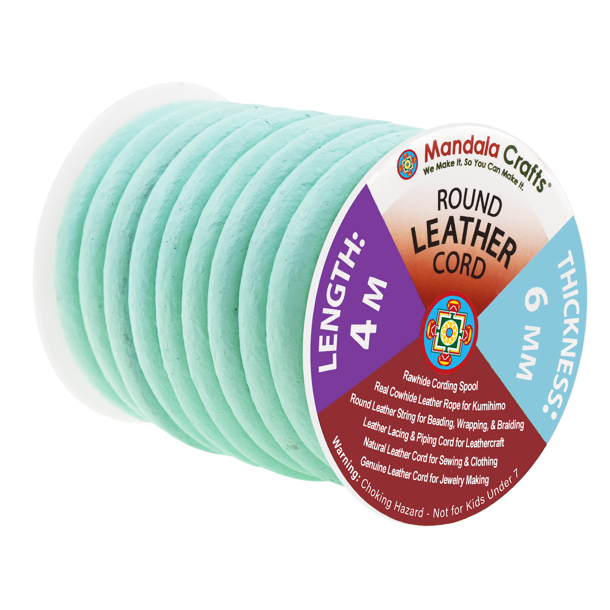 Round Cowhide Genuine Leather String Cord, Natural Rawhide Rope for Jewelry Making, Kumihimo Braiding, Shoelaces