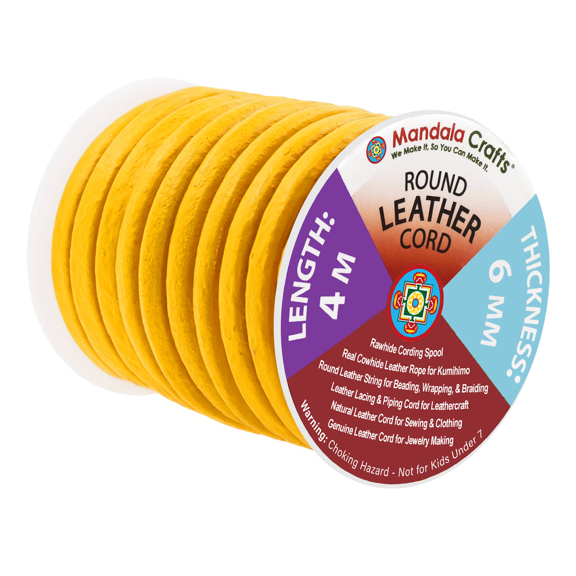 Round Cowhide Genuine Leather String Cord, Natural Rawhide Rope for Jewelry Making, Kumihimo Braiding, Shoelaces