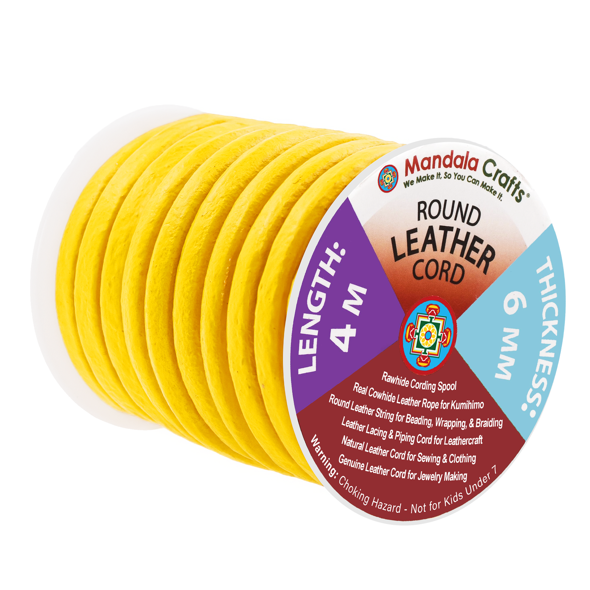 Round Cowhide Genuine Leather String Cord, Natural Rawhide Rope for Jewelry Making, Kumihimo Braiding, Shoelaces