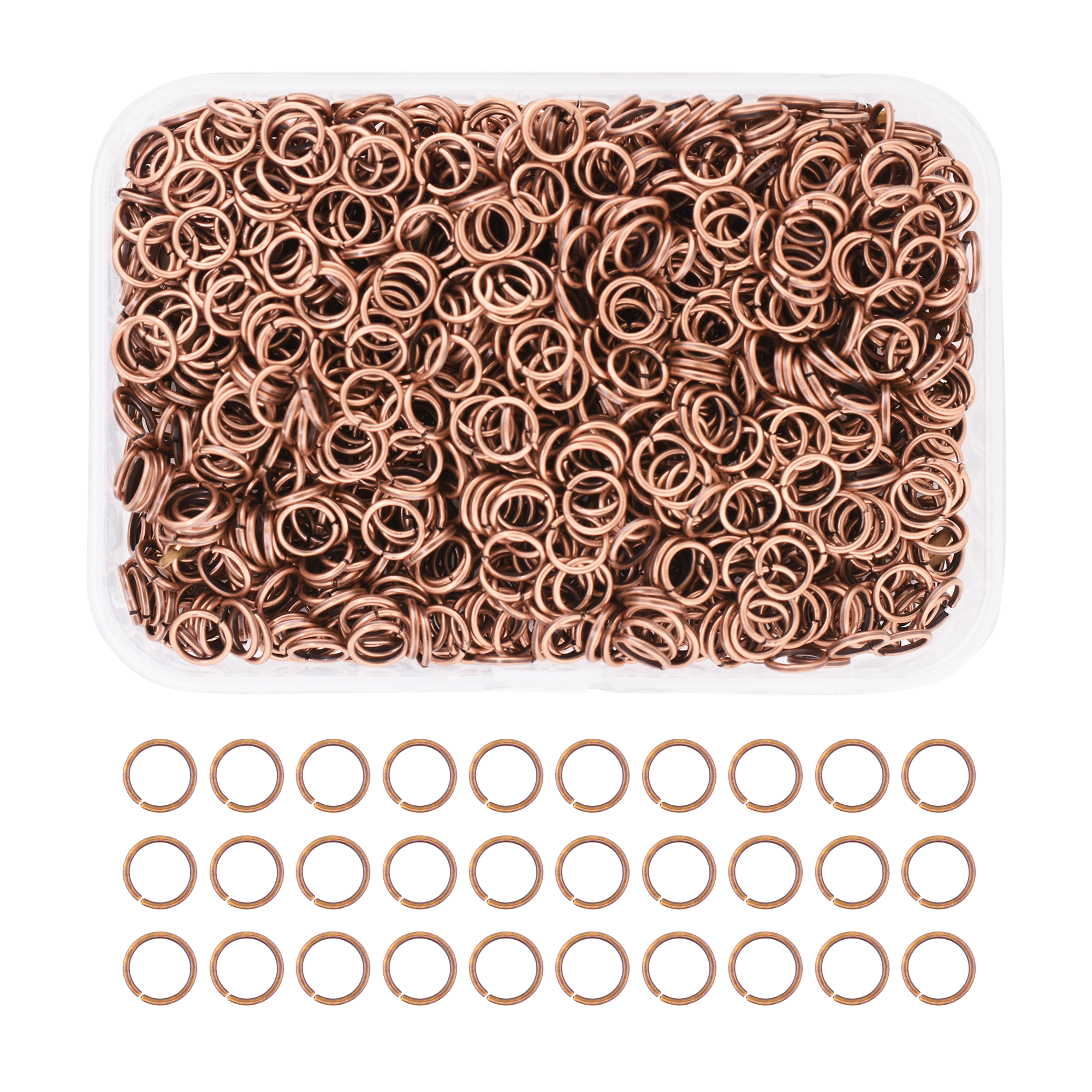 Mandala Crafts Small Jump Rings for Jewelry Making Metal Jump Rings for Crafts Jump Ring Jewelry O Rings Jump Ring Kit 1200 PCs 4mm 5mm 6mm 7mm 8mm 10mm Jump Rings 1200 PCs