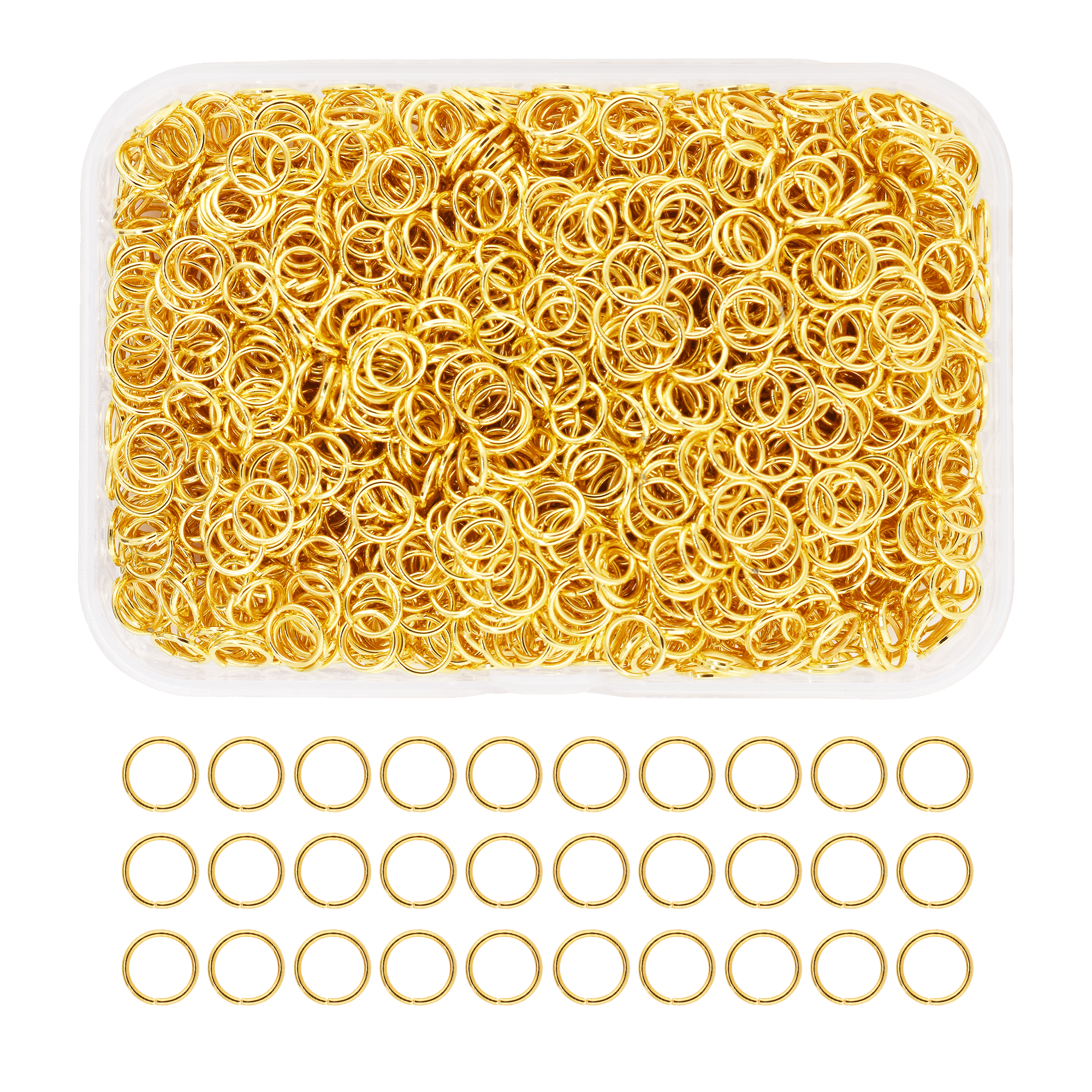 Mandala Crafts Small Jump Rings for Jewelry Making Metal Jump Rings for Crafts Jump Ring Jewelry O Rings Jump Ring Kit 1200 PCs 4mm 5mm 6mm 7mm 8mm 10mm Jump Rings 1200 PCs