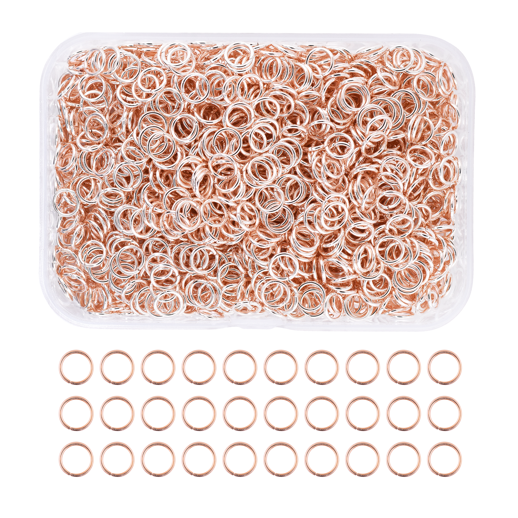 Mandala Crafts Small Jump Rings for Jewelry Making Metal Jump Rings for Crafts Jump Ring Jewelry O Rings Jump Ring Kit 1200 PCs 4mm 5mm 6mm 7mm 8mm 10mm Jump Rings 1200 PCs