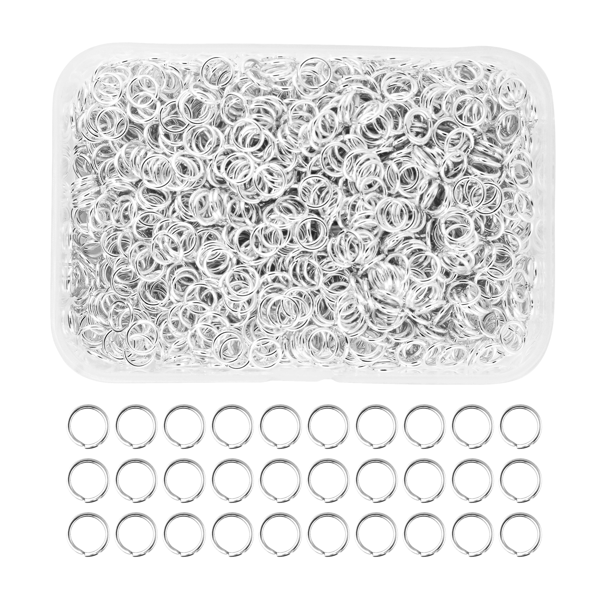Mandala Crafts Small Jump Rings for Jewelry Making Metal Jump Rings for Crafts Jump Ring Jewelry O Rings Jump Ring Kit 1200 PCs 4mm 5mm 6mm 7mm 8mm 10mm Jump Rings 1200 PCs