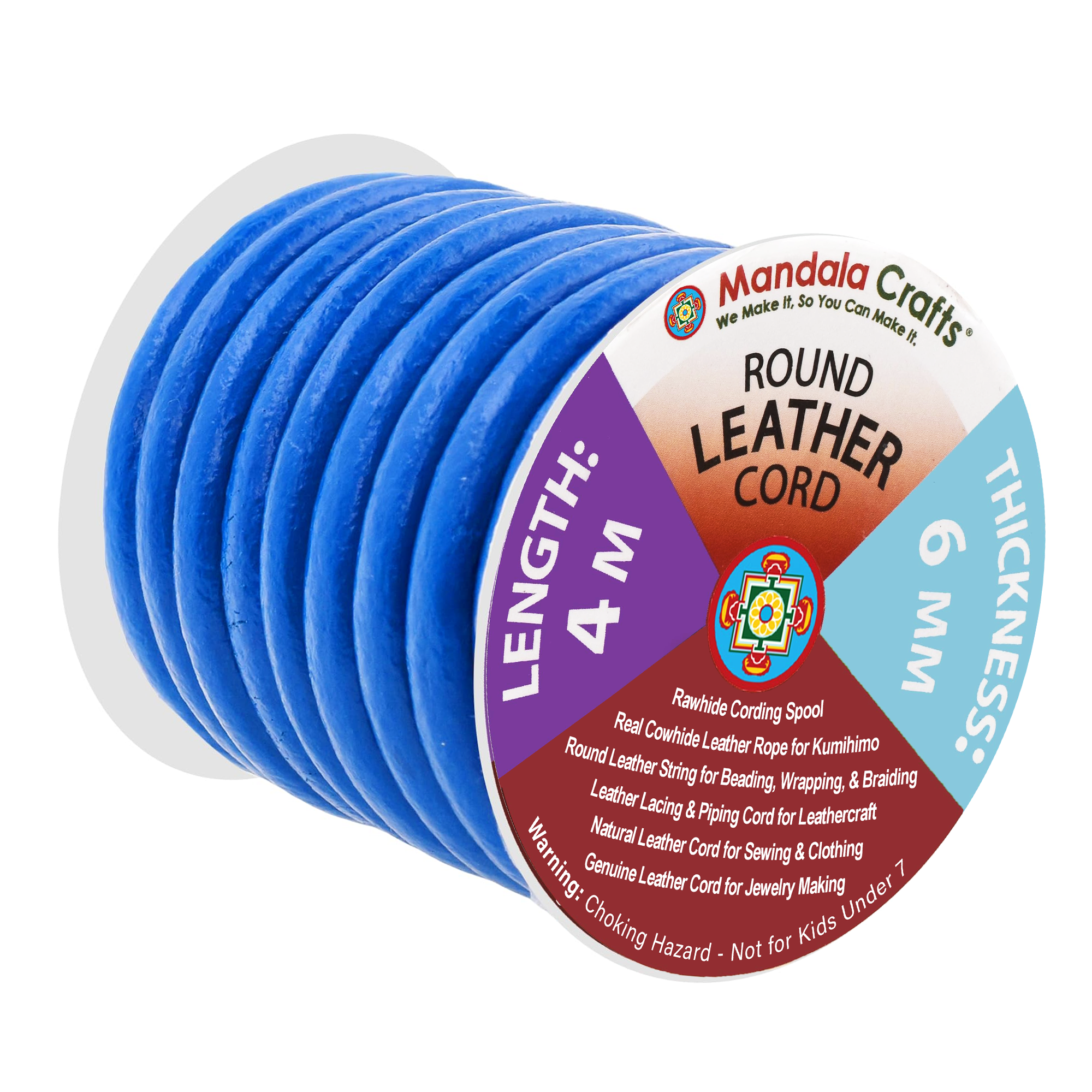 Round Cowhide Genuine Leather String Cord, Natural Rawhide Rope for Jewelry Making, Kumihimo Braiding, Shoelaces