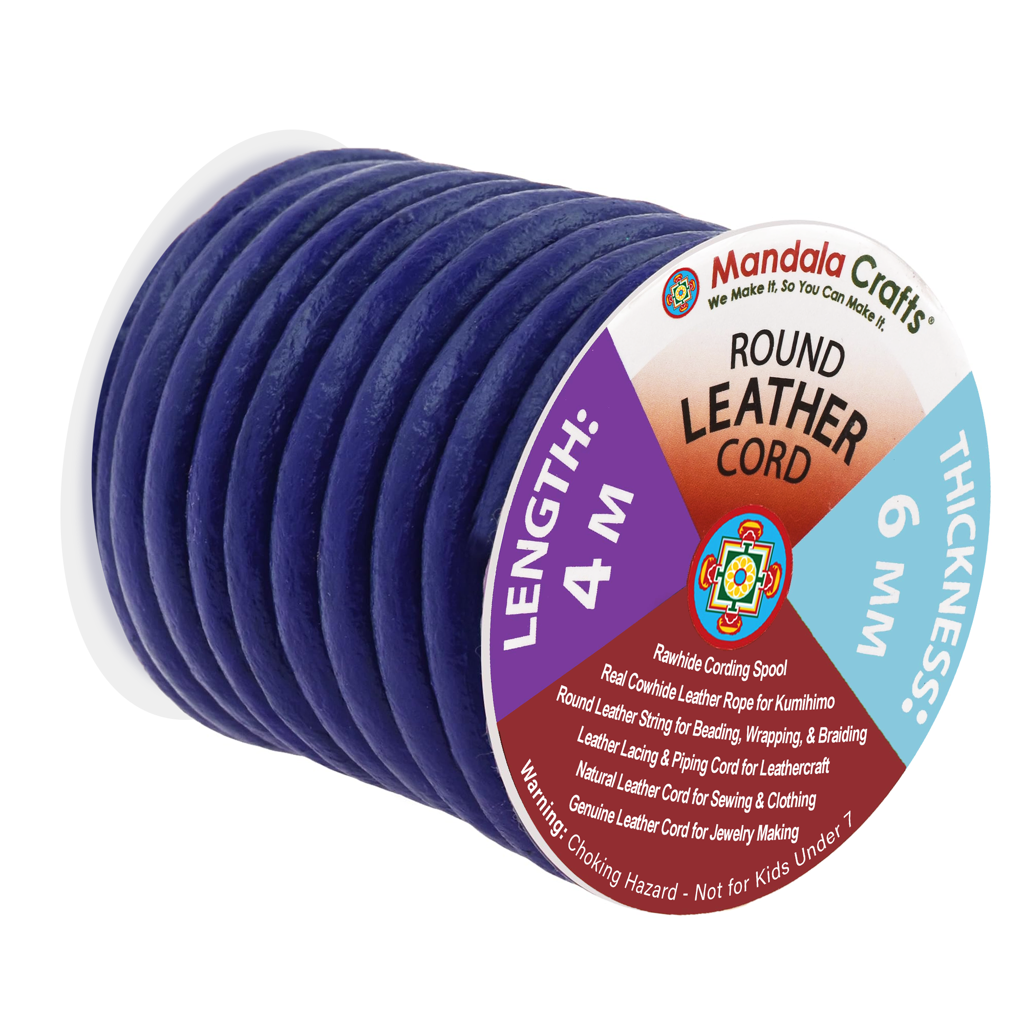 Round Cowhide Genuine Leather String Cord, Natural Rawhide Rope for Jewelry Making, Kumihimo Braiding, Shoelaces