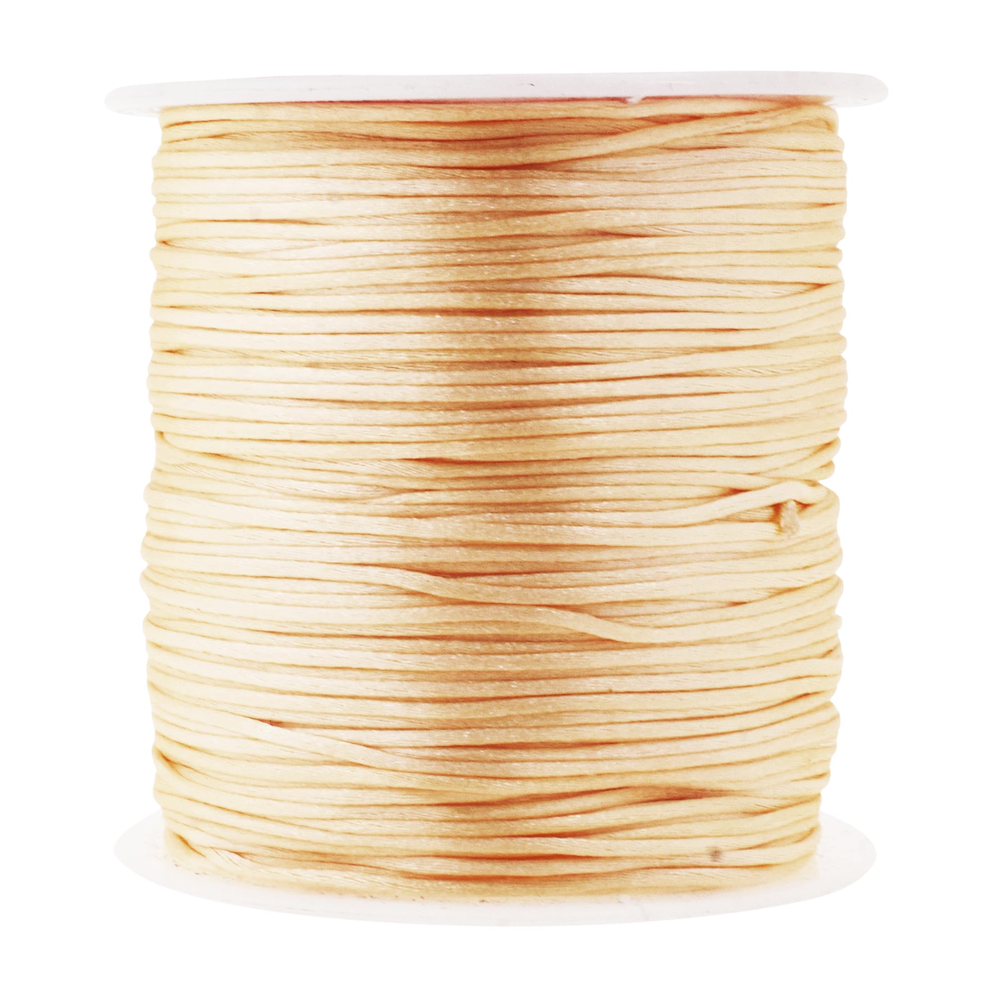 Mandala Crafts Satin Rattail Cord String from Nylon for Chinese Knot, Macrame, Trim, Jewelry Making