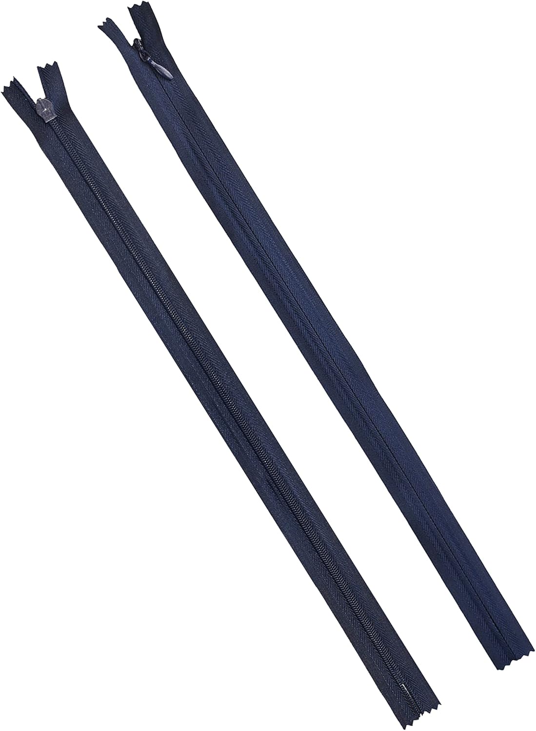 Navy Invisible Zipper for Sewing, Bulk Hidden Zipper Supplies; by Mandala Crafts