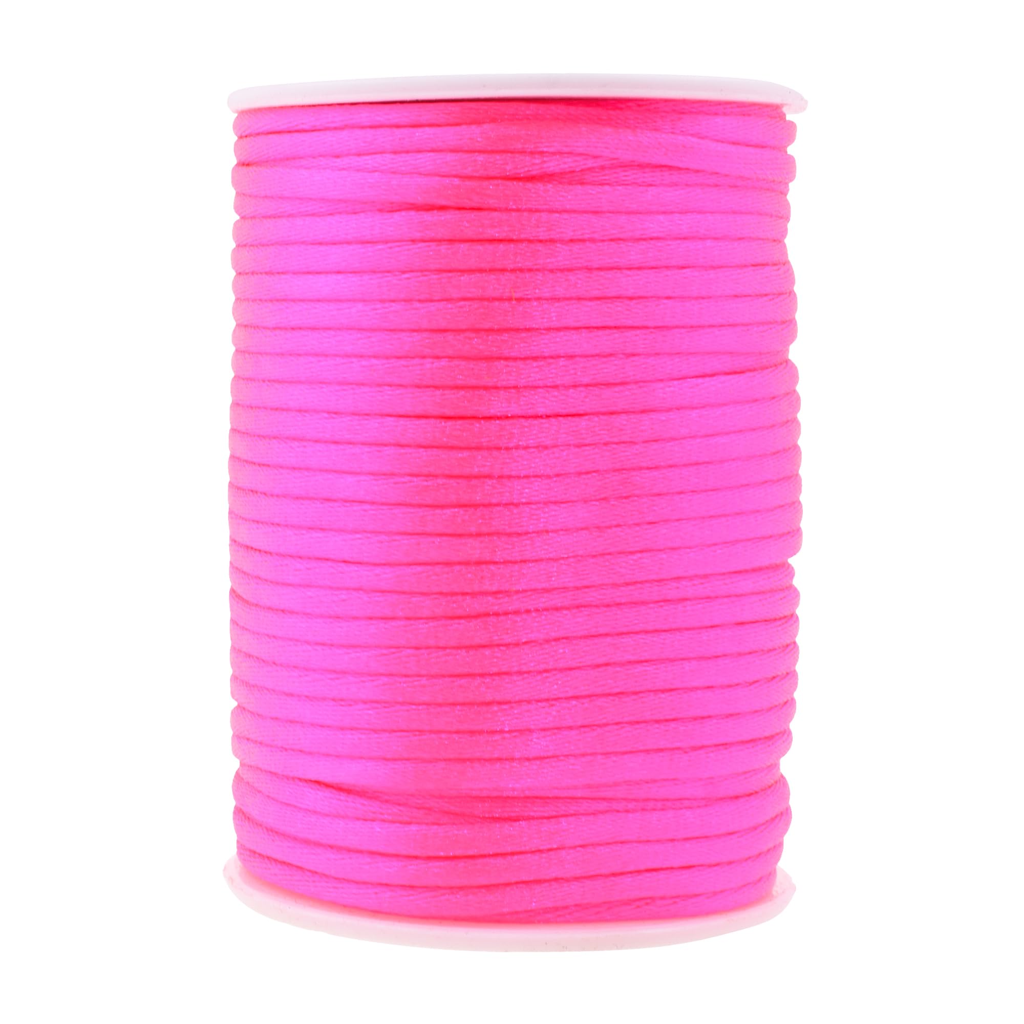 Mandala Crafts Satin Rattail Cord String from Nylon for Chinese Knot, Macrame, Trim, Jewelry Making