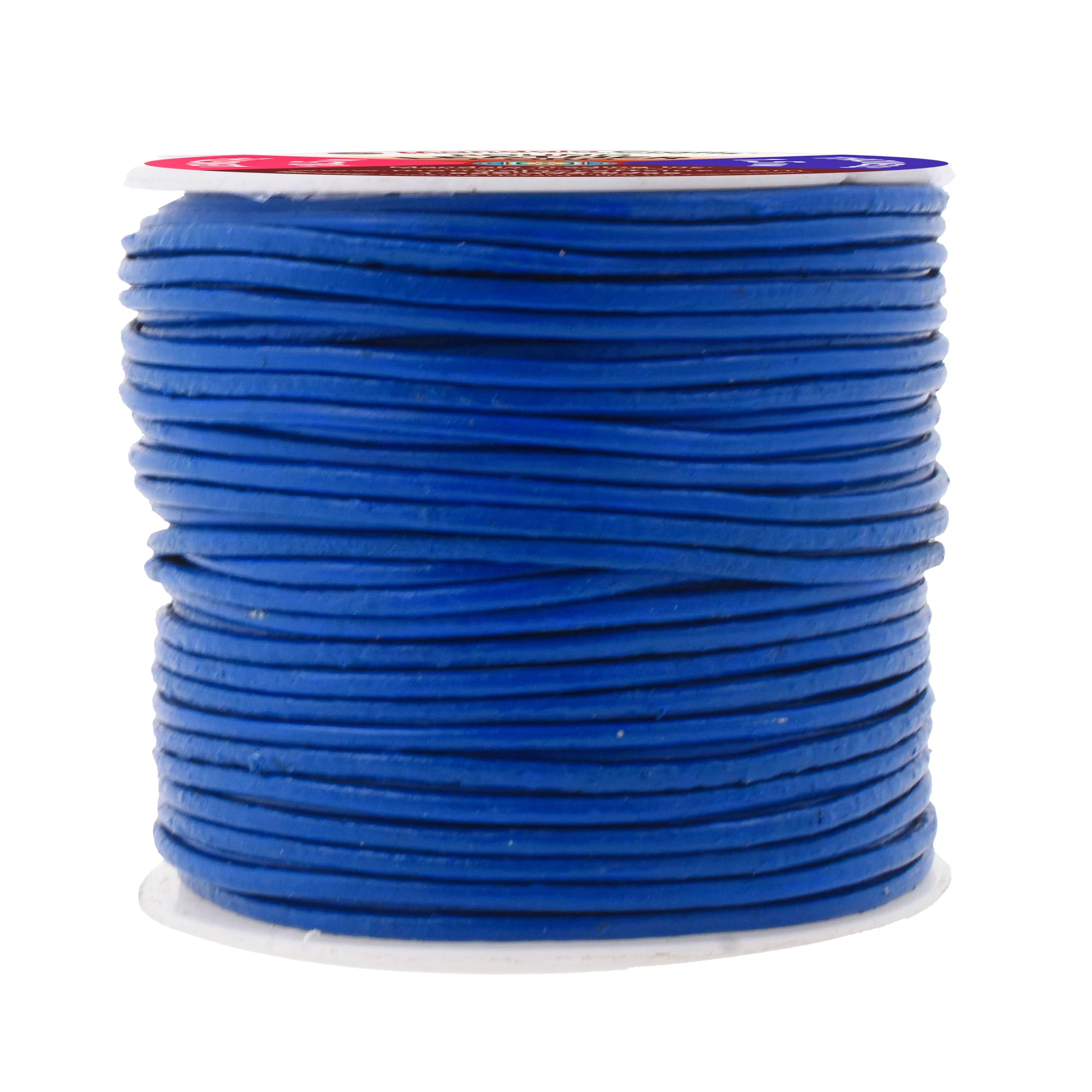 Mandala Crafts Round Cowhide Genuine Leather String Cord, Natural Rawhide Rope for Jewelry Making, Kumihimo Braiding, Shoelaces