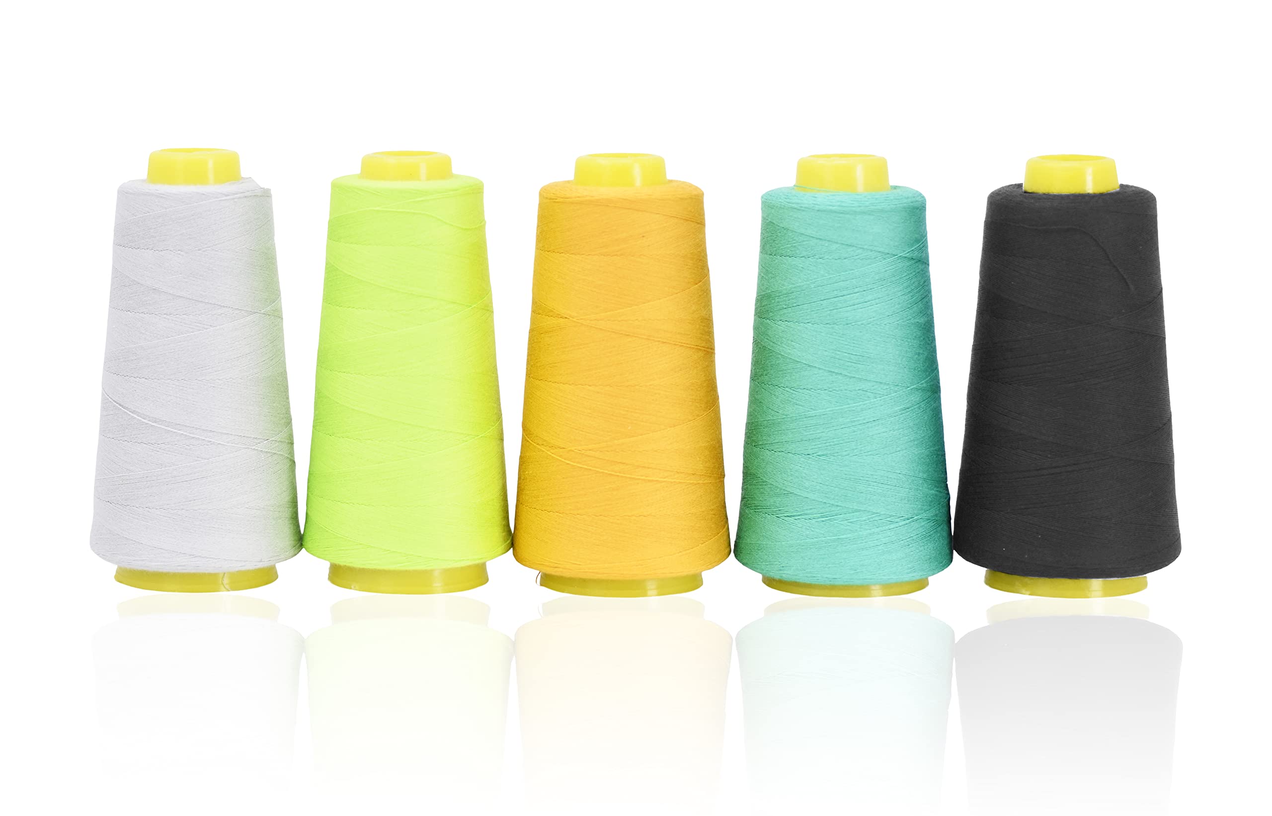 Mandala Crafts Mercerized Cotton Thread for Sewing Machine Hand Sewing - 50WT Cotton Cone Sewing Thread - 50S/2 Machine Quilting Thread Cotton Embroidery Thread