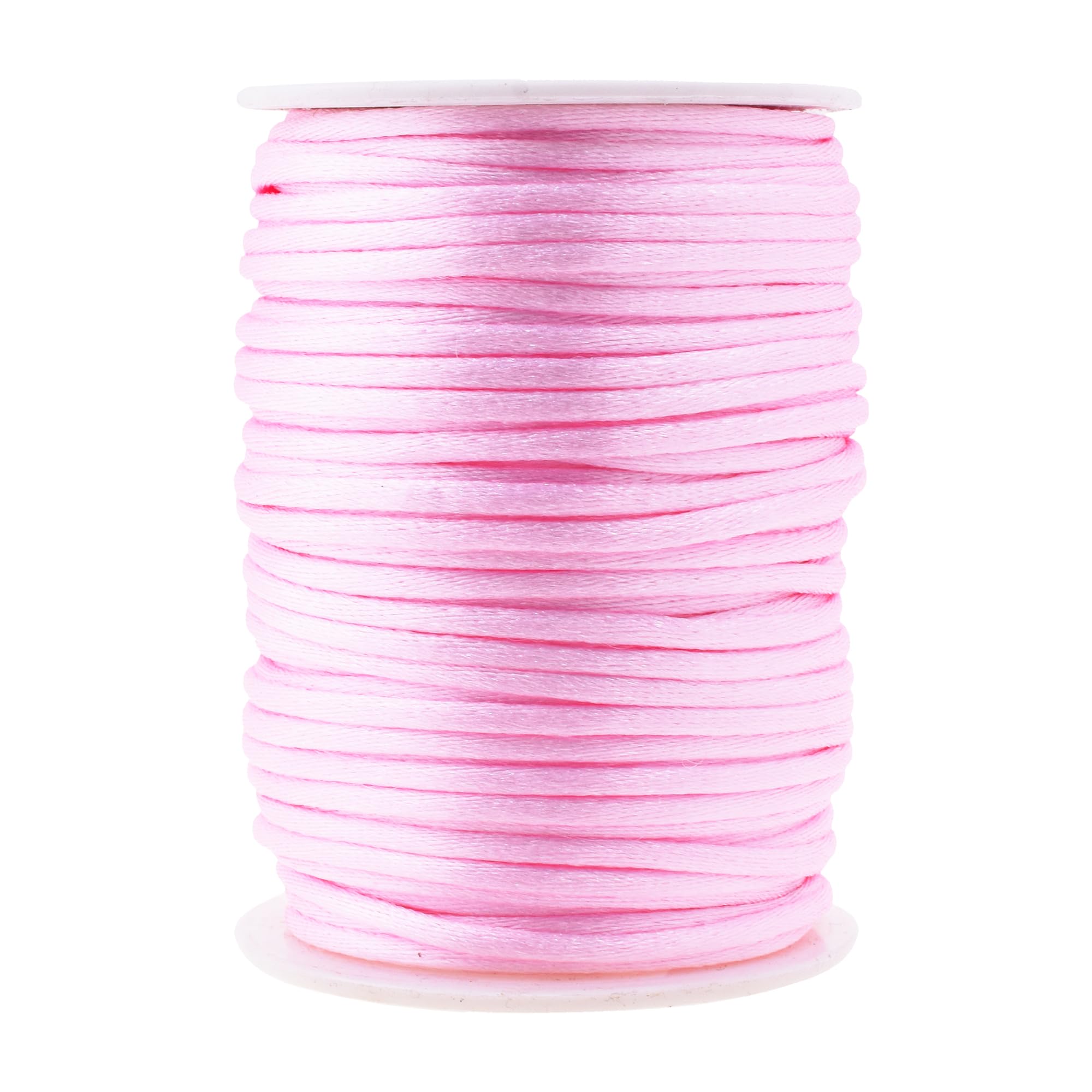 Mandala Crafts Satin Rattail Cord String from Nylon for Chinese Knot, Macrame, Trim, Jewelry Making