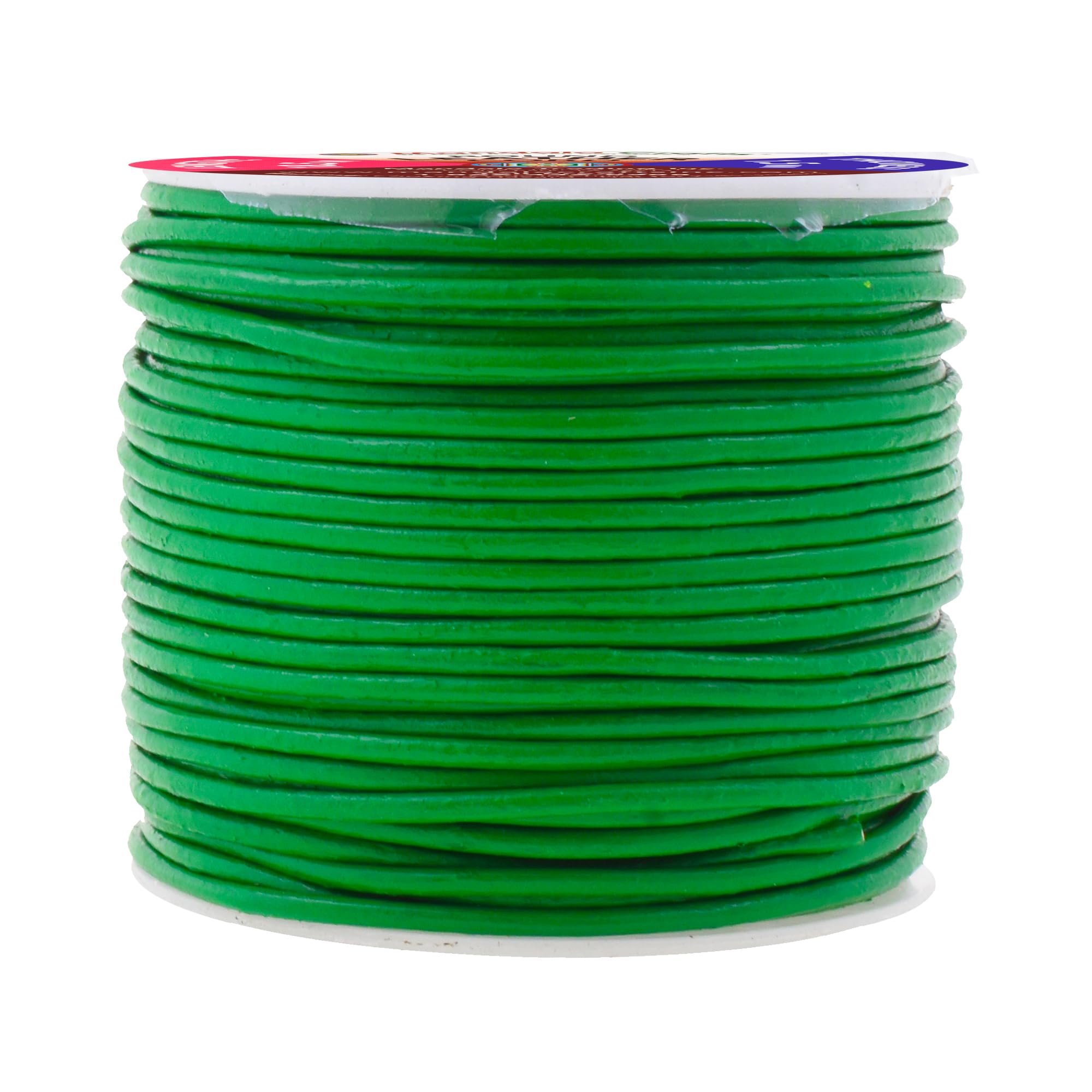 Mandala Crafts Round Cowhide Genuine Leather String Cord, Natural Rawhide Rope for Jewelry Making, Kumihimo Braiding, Shoelaces