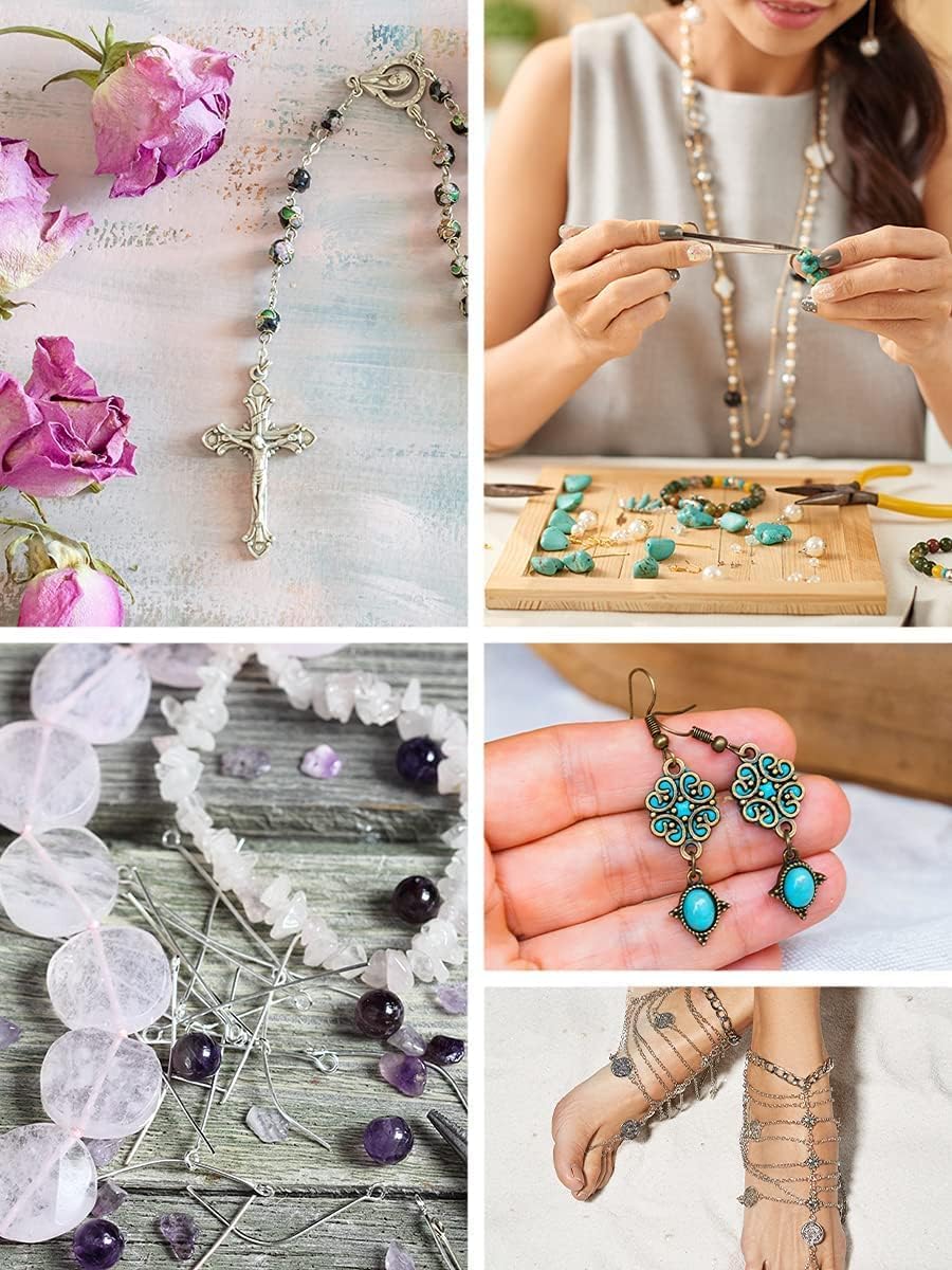 Mandala Crafts Stainless Steel Ball Head Pins for Jewelry Making Earring Making Supplies - Jewelry Findings for Making Earrings DIY Bracelets Rosary Charms