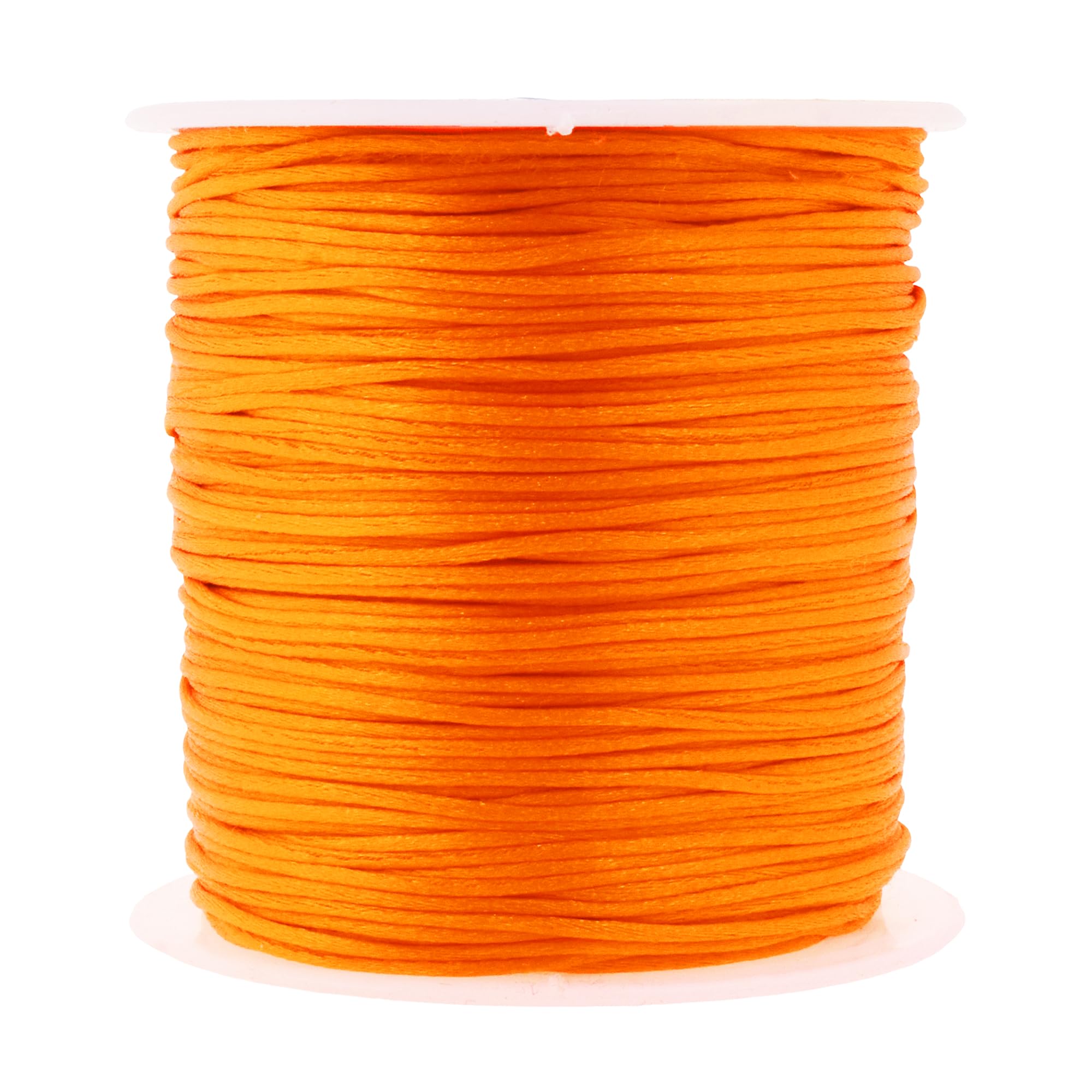 Mandala Crafts Satin Rattail Cord String from Nylon for Chinese Knot, Macrame, Trim, Jewelry Making